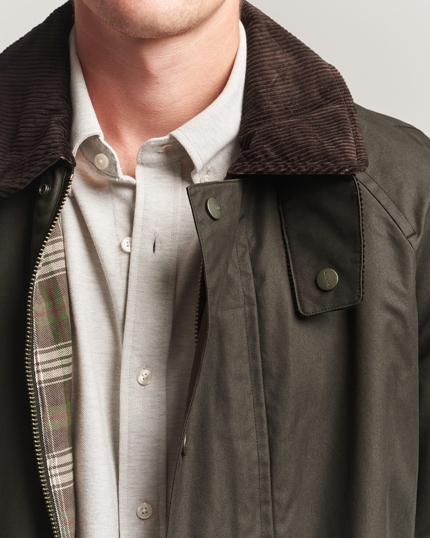 Heren | Jassen | Gant | Waxed Barn Jacket Black Brown