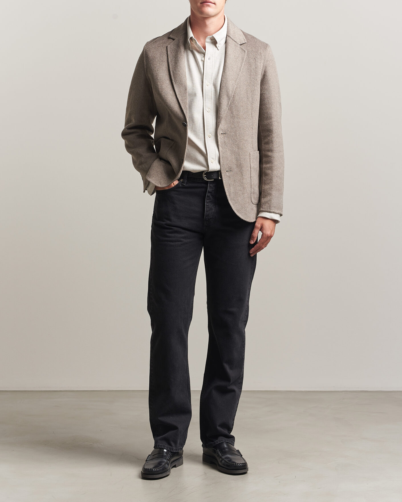Heren | Blazers | Gant | Handstitched Unlined Blazer Mist Taupe