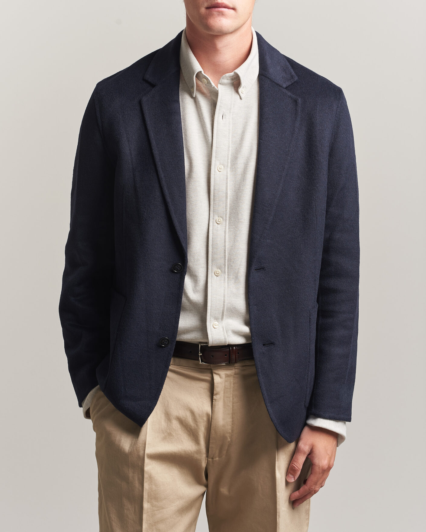 Heren | Blazers | Gant | Handstitched Unlined Blazer Evening Blue