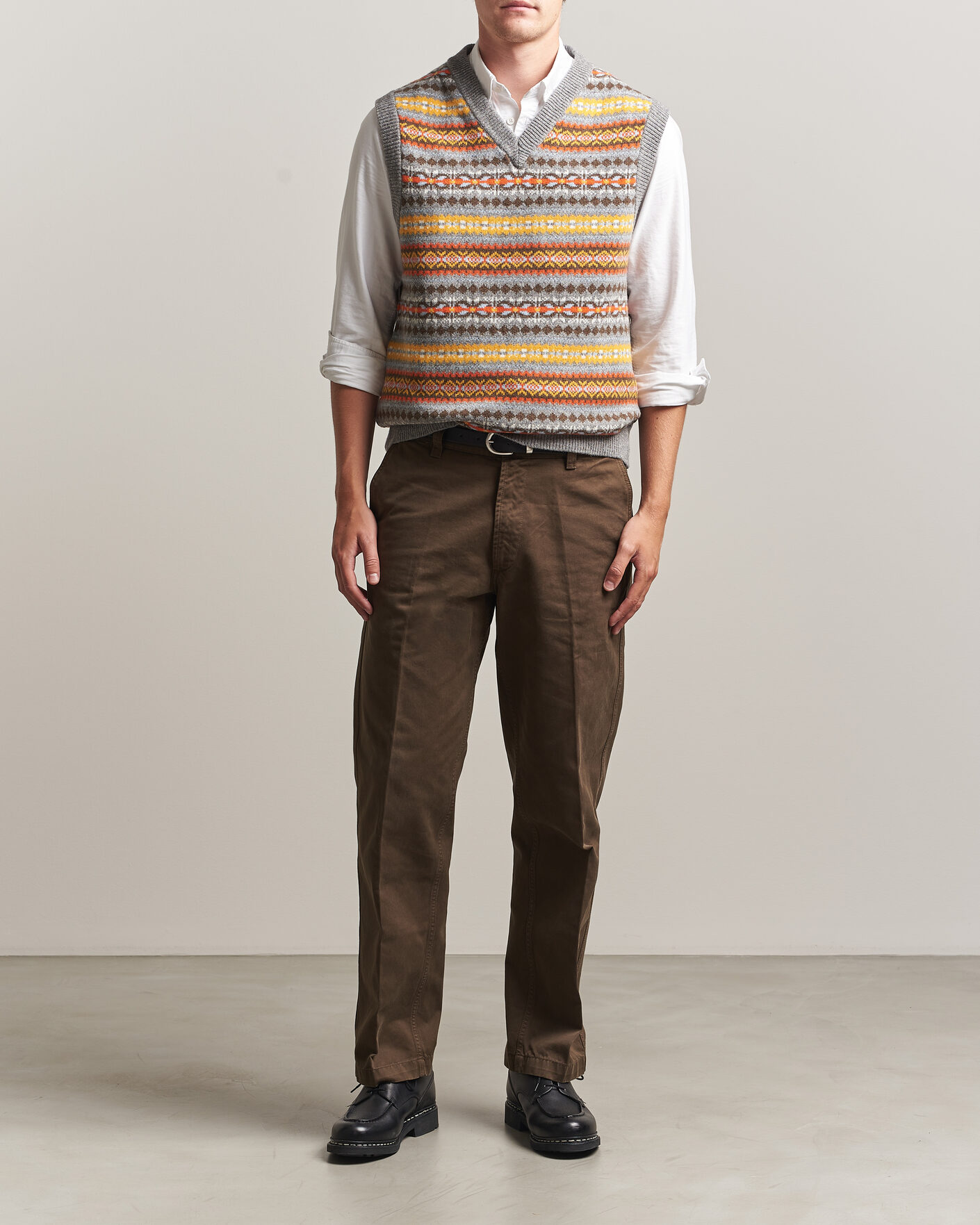 Heren | Truien | Gant | Wool Knitted Fairisle Vest Multi