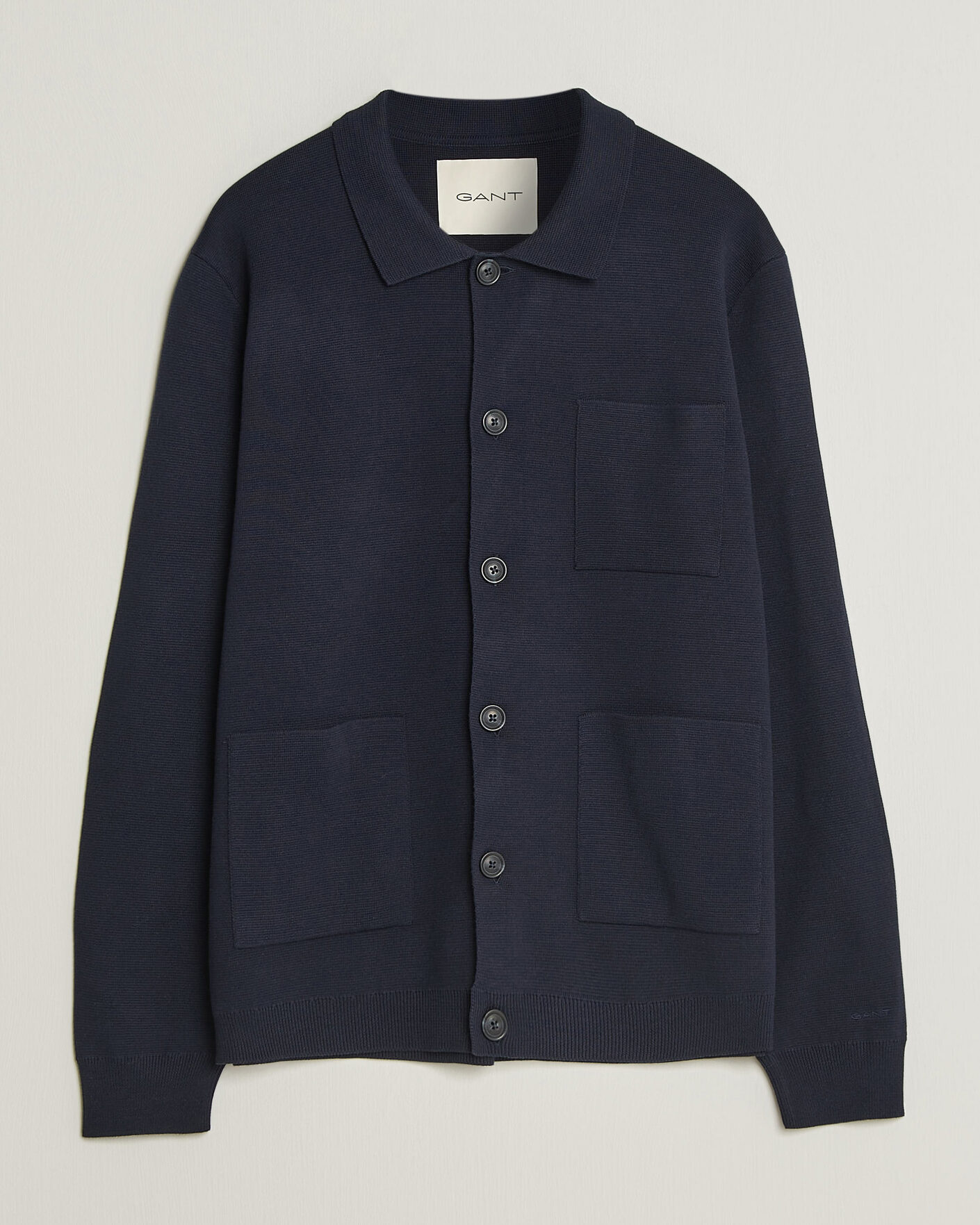 Heren | Truien | Gant | Milano Knitted Cardigan Evening Blue