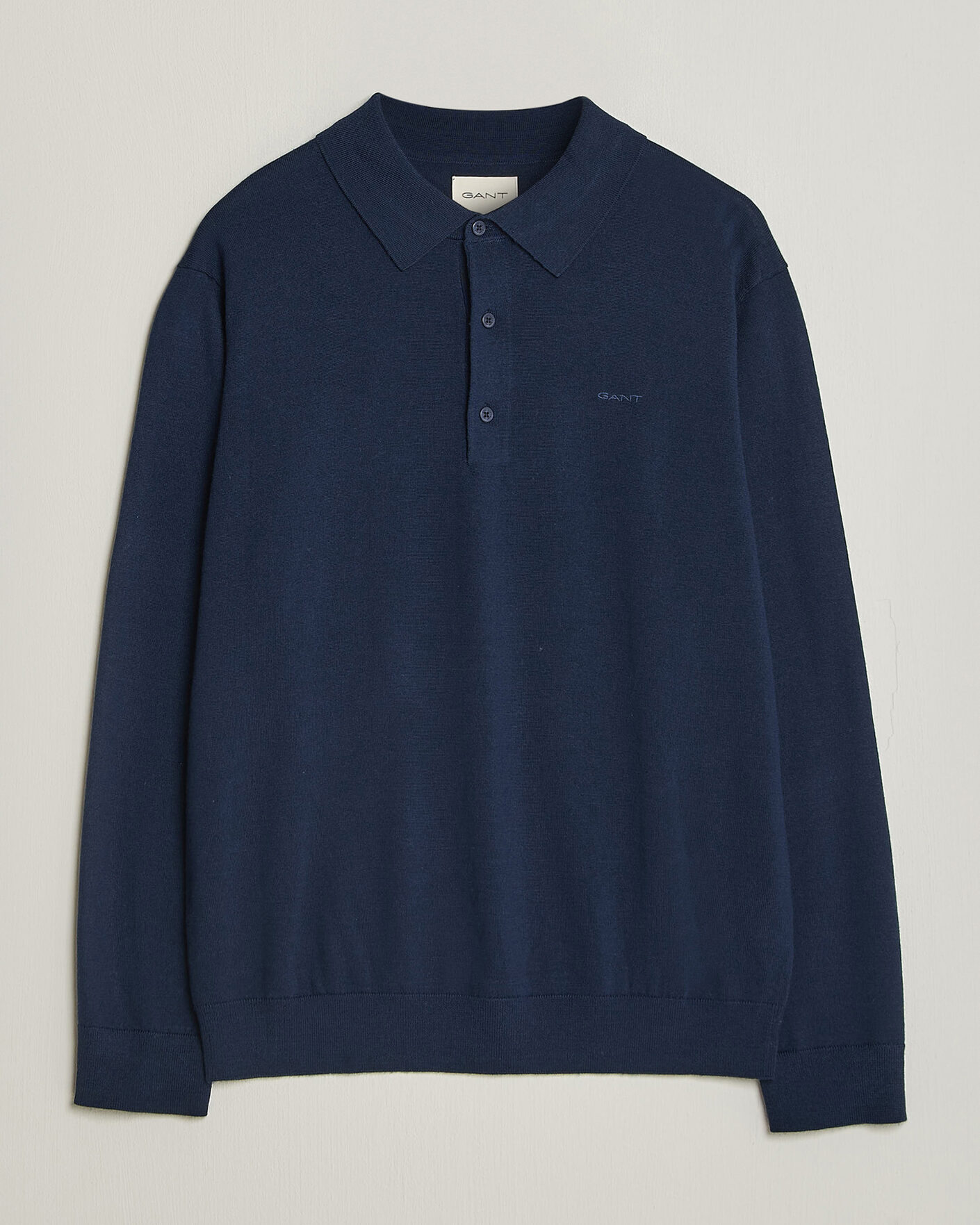Heren | Truien | Gant | Extrafine Merino Knitted Polo Marine