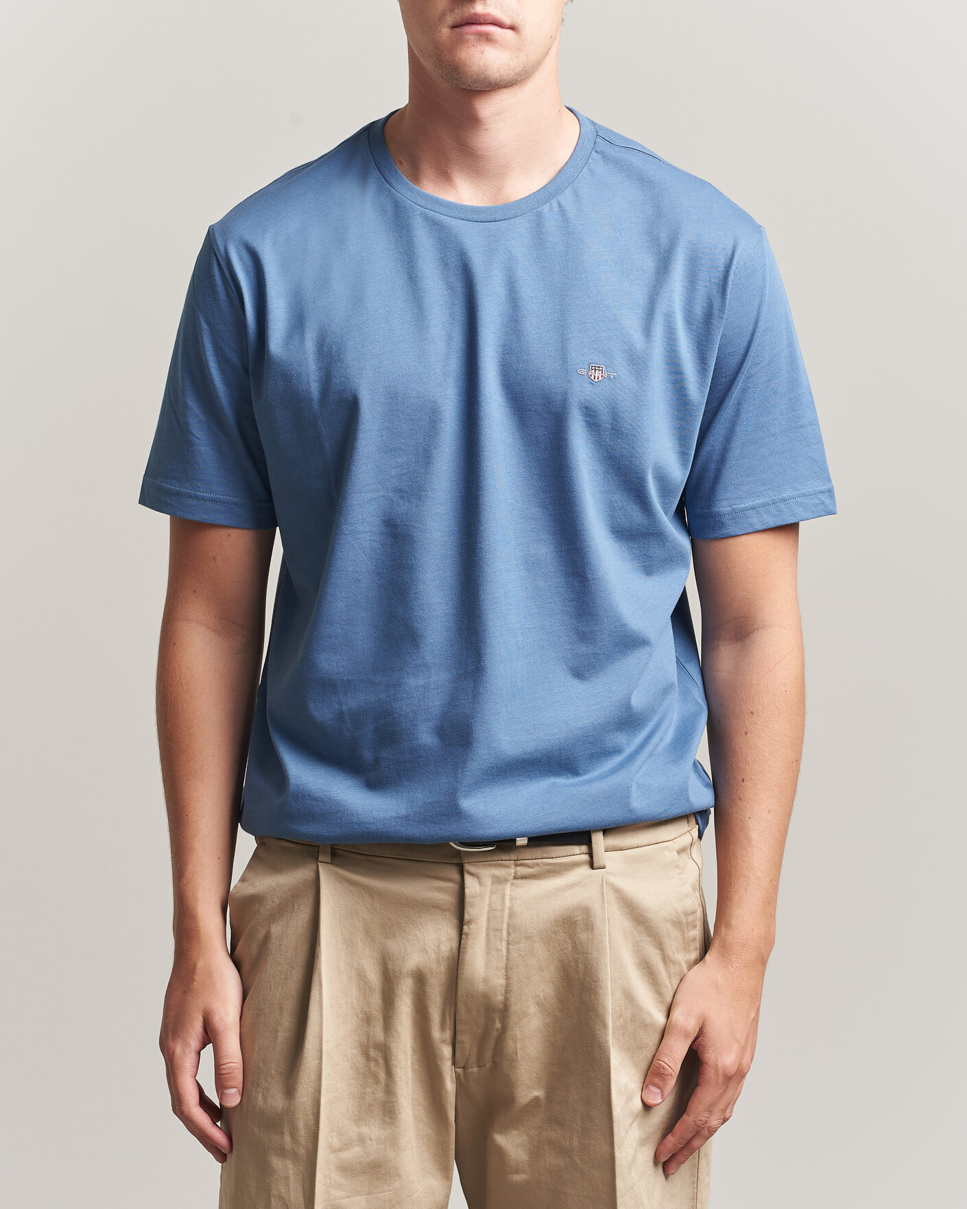 Heren | T-shirts | Gant | The Original T-Shirt Blue Horizon