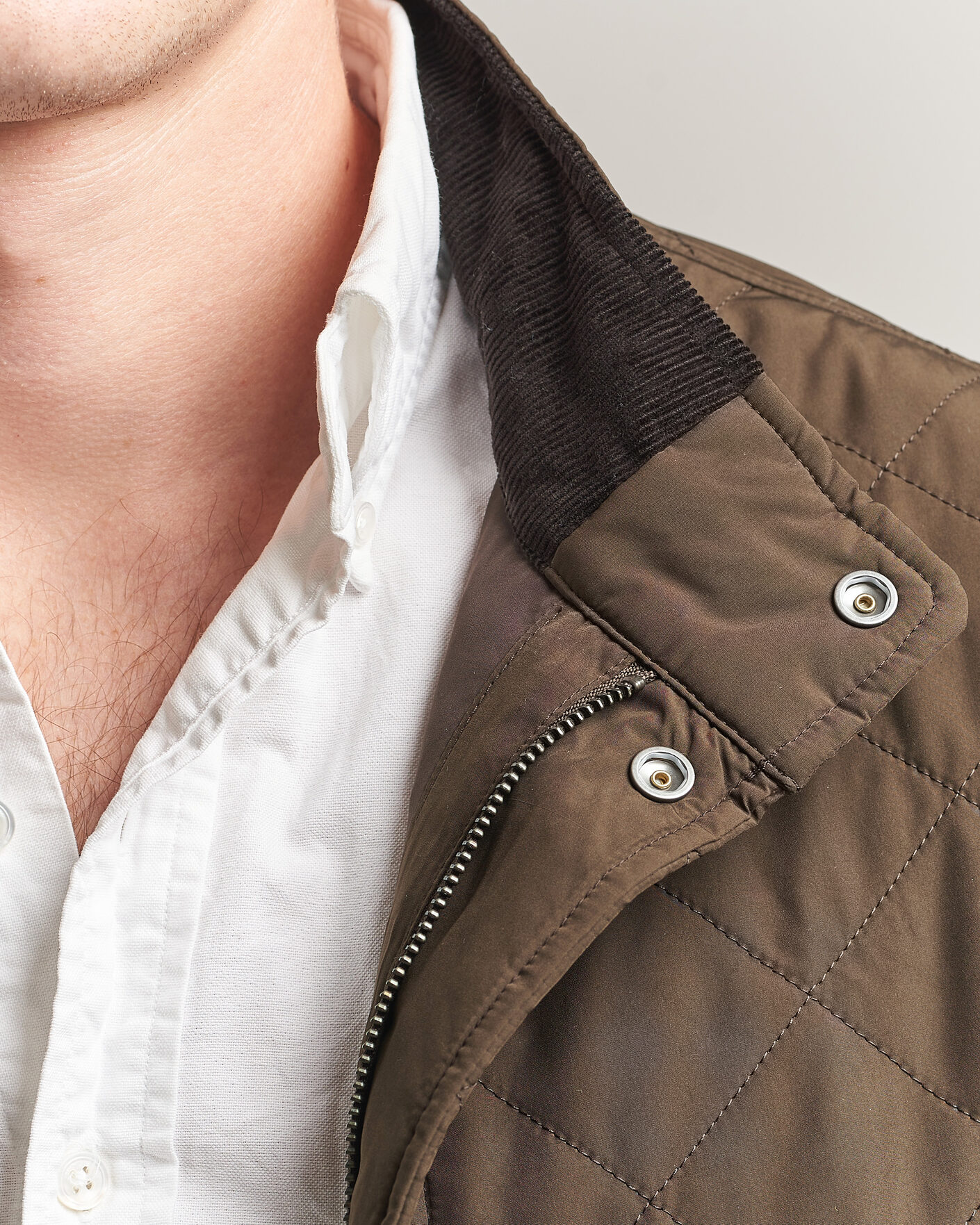 Heren | Jassen | Gant | Classic Quilted Mid Jacket Black Brown