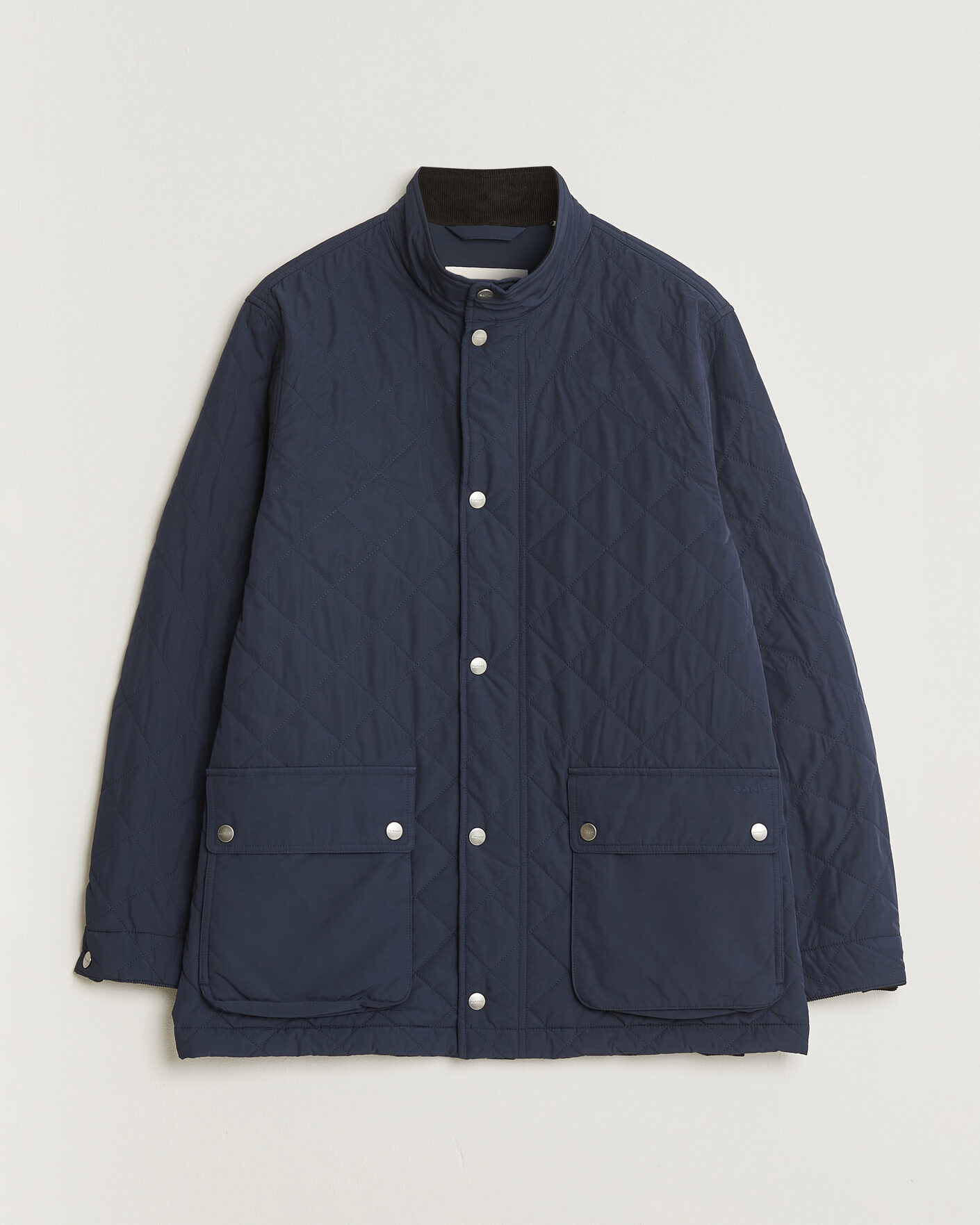 Heren | Jassen | Gant | Classic Quilted Mid Jacket Evening Blue