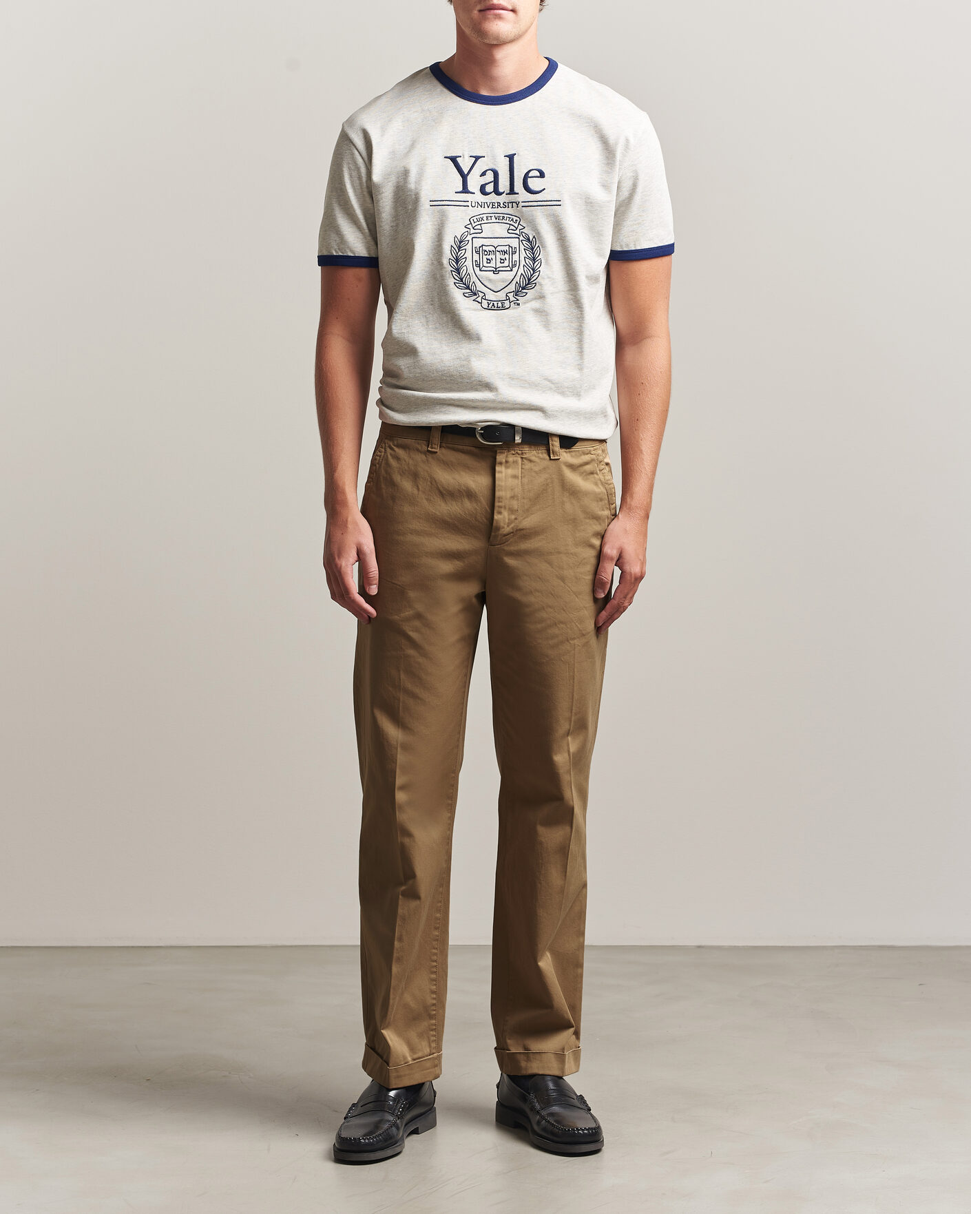 Heren | Broeken | Gant | YALE Cotton Twill Chinos Darkened Beige