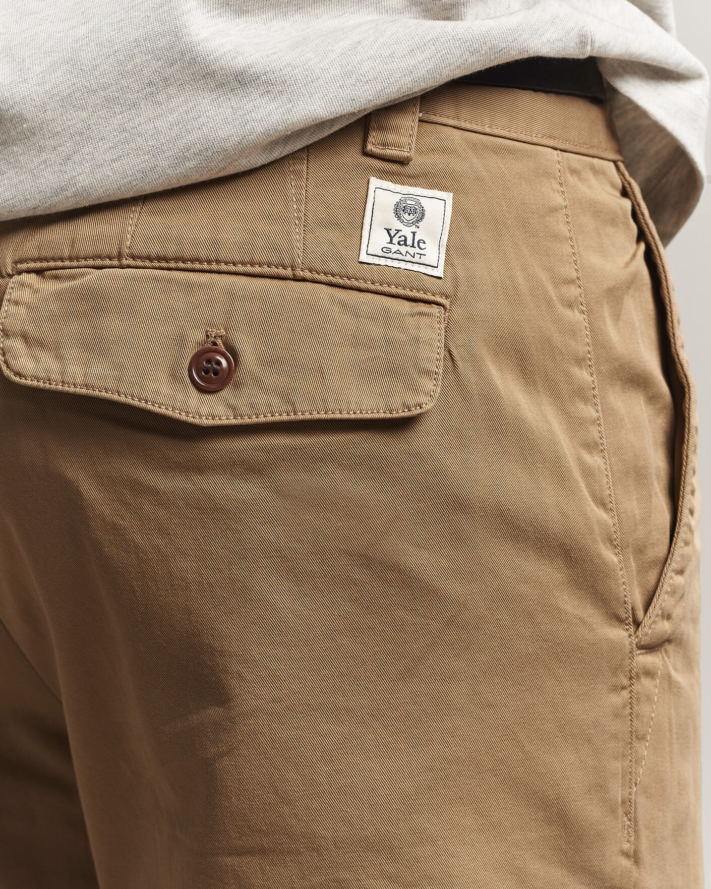 Heren | Broeken | Gant | YALE Cotton Twill Chinos Darkened Beige