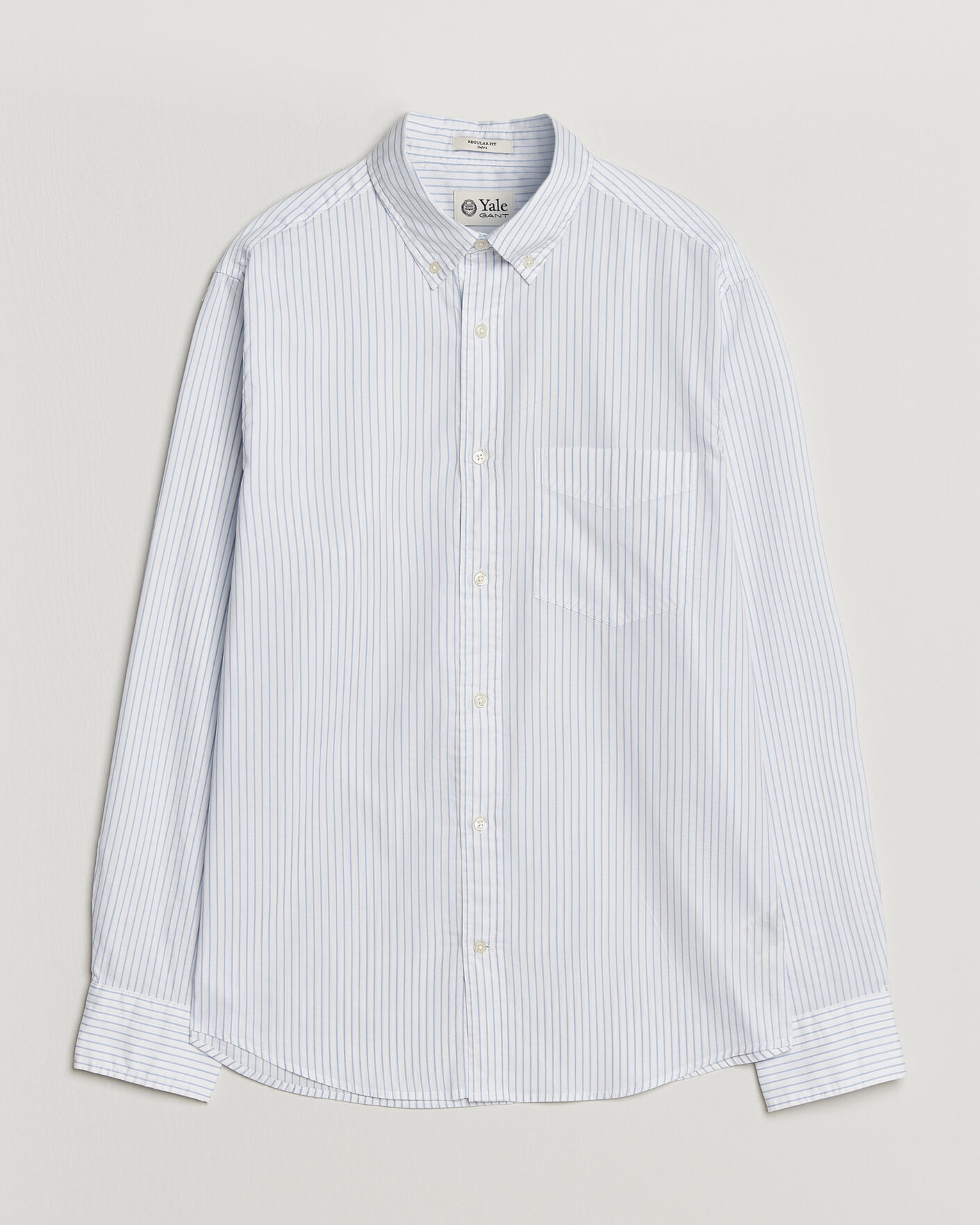 Heren | Overhemden | Gant | YALE Regular Fit Striped Oxford Shirt Light Blue