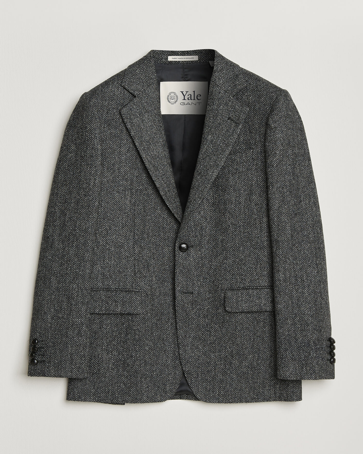 Heren | Blazers | Gant | YALE Tweed Blazer Black Grey