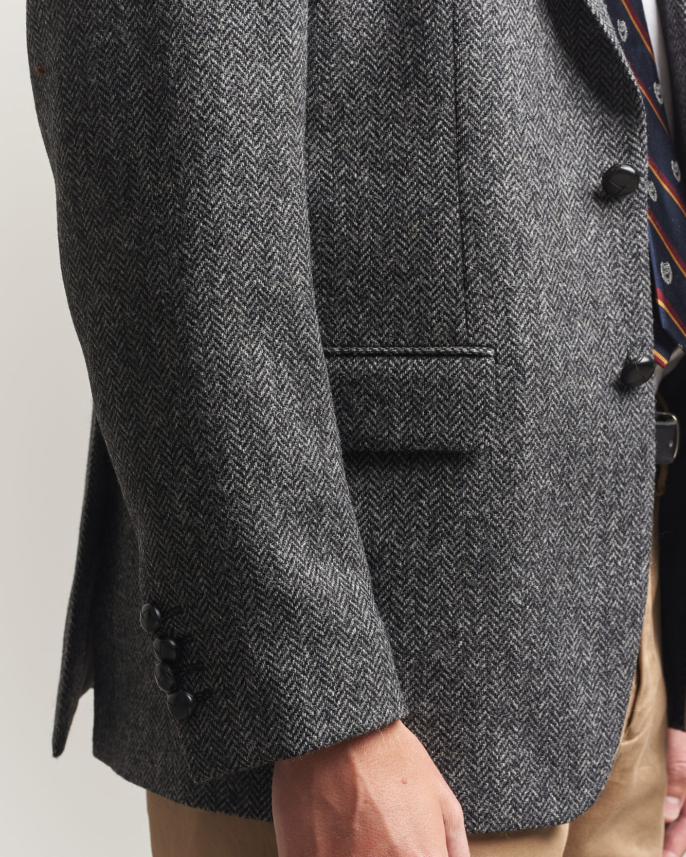 Heren | Blazers | Gant | YALE Tweed Blazer Black Grey