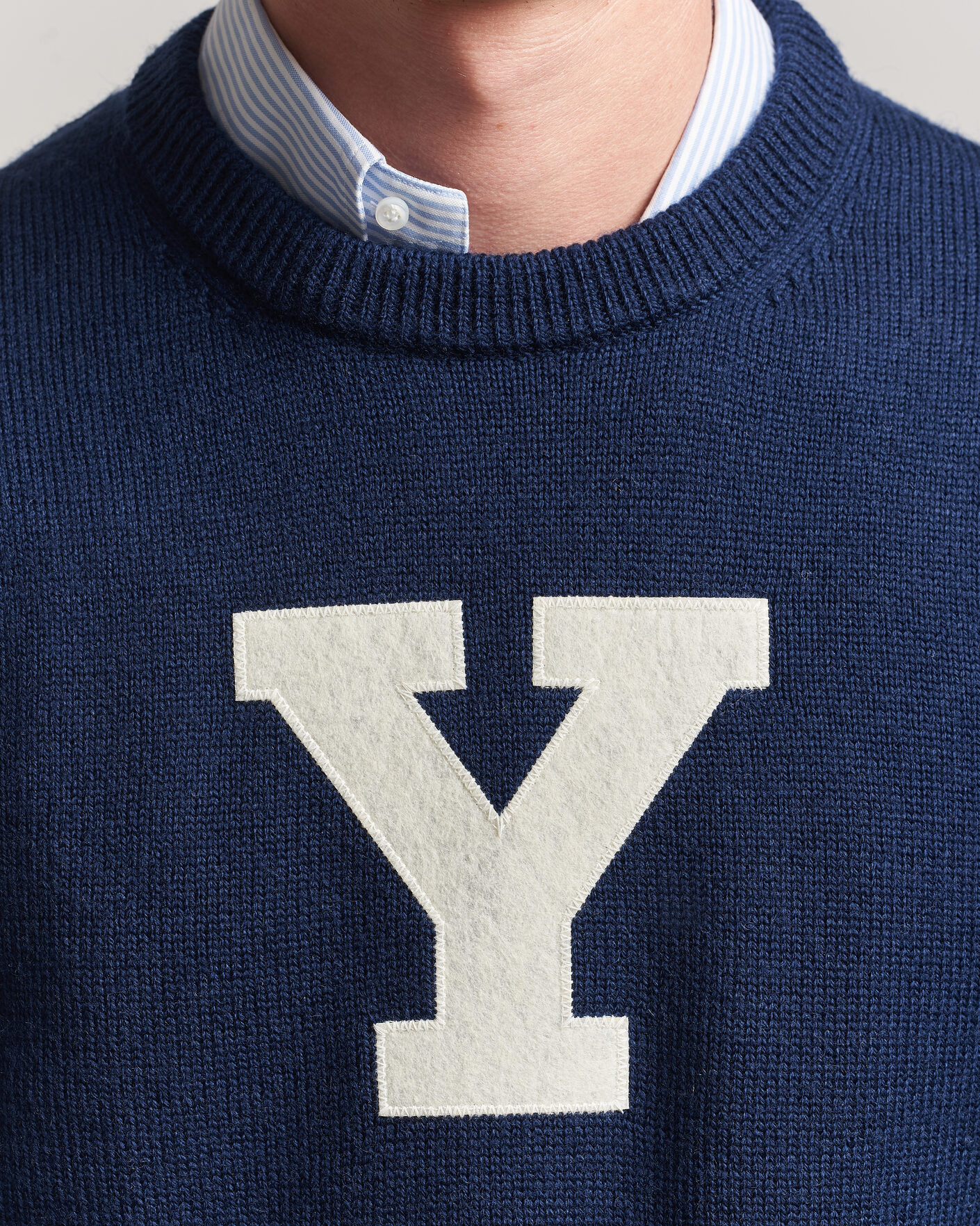Heren | Truien | Gant | YALE Merino Crew Neck Marine