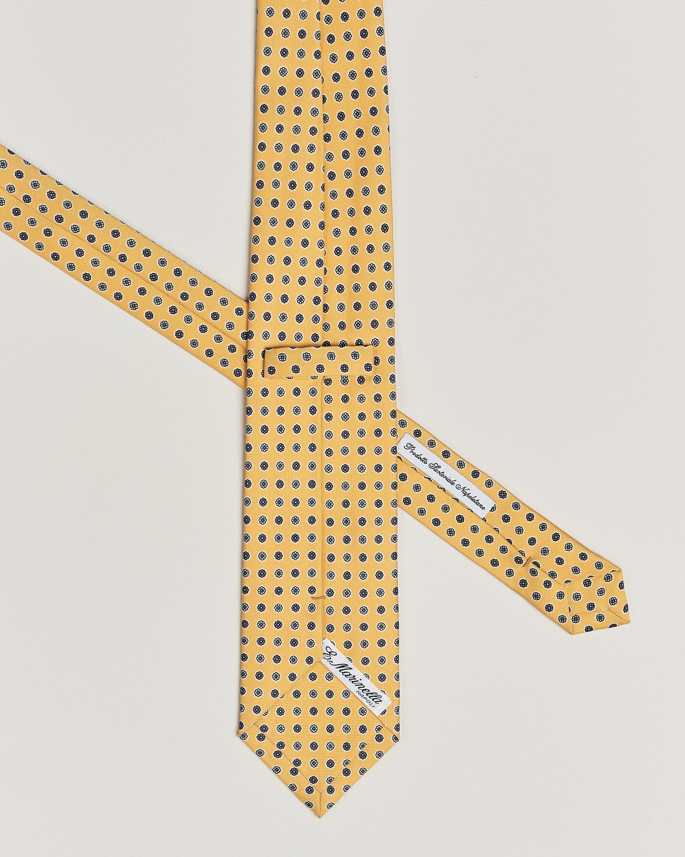 Heren | Stropdassen | E. Marinella | 3-Fold Printed Silk Tie Yellow