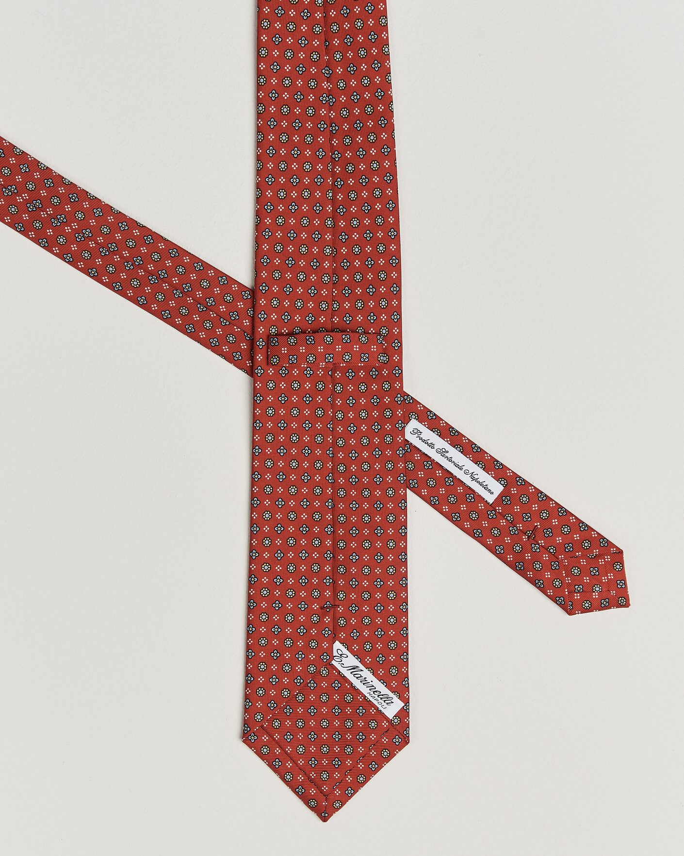 Heren | Stropdassen | E. Marinella | 3-Fold Printed Silk Tie Red
