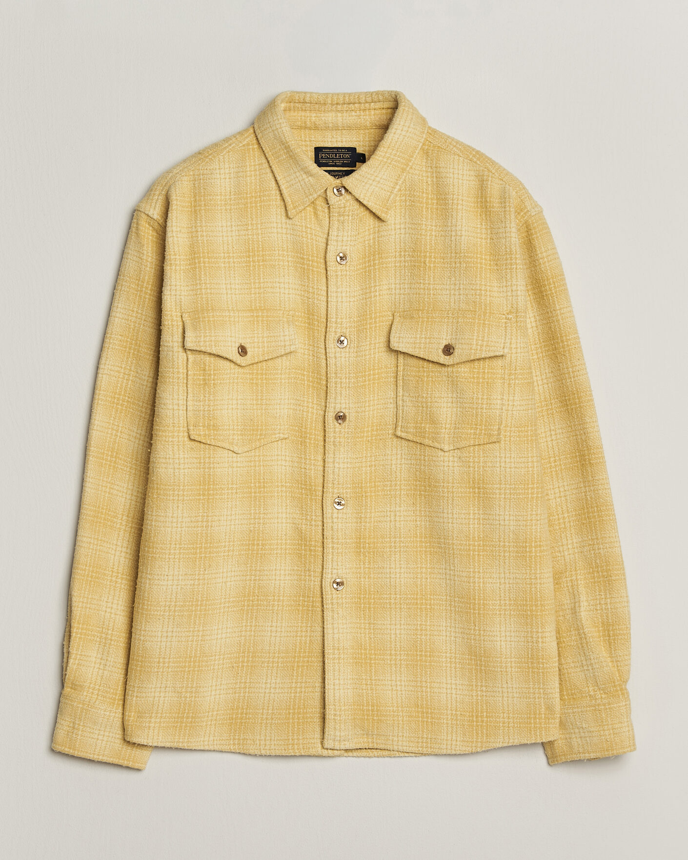 Heren | Overhemden | Pendleton | Big Pocket Shirt Cream Shadow