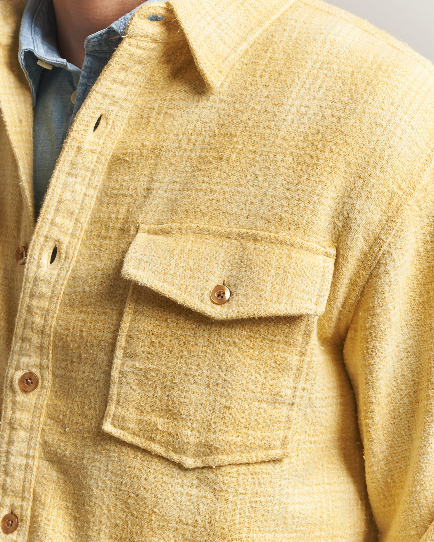 Heren | Overhemden | Pendleton | Big Pocket Shirt Cream Shadow