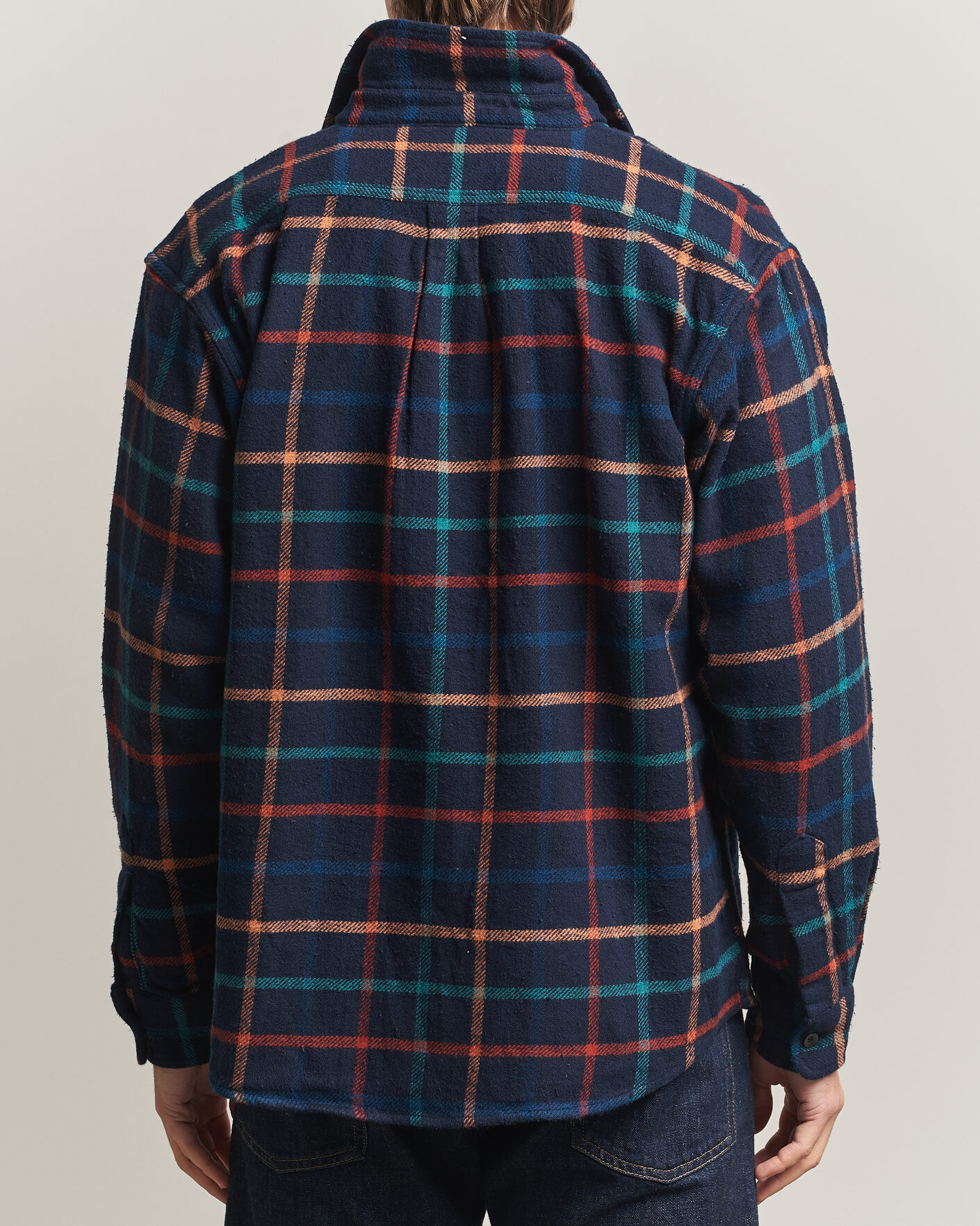 Heren | Overhemden | Pendleton | Big Pocket Shirt Dark Blue Check
