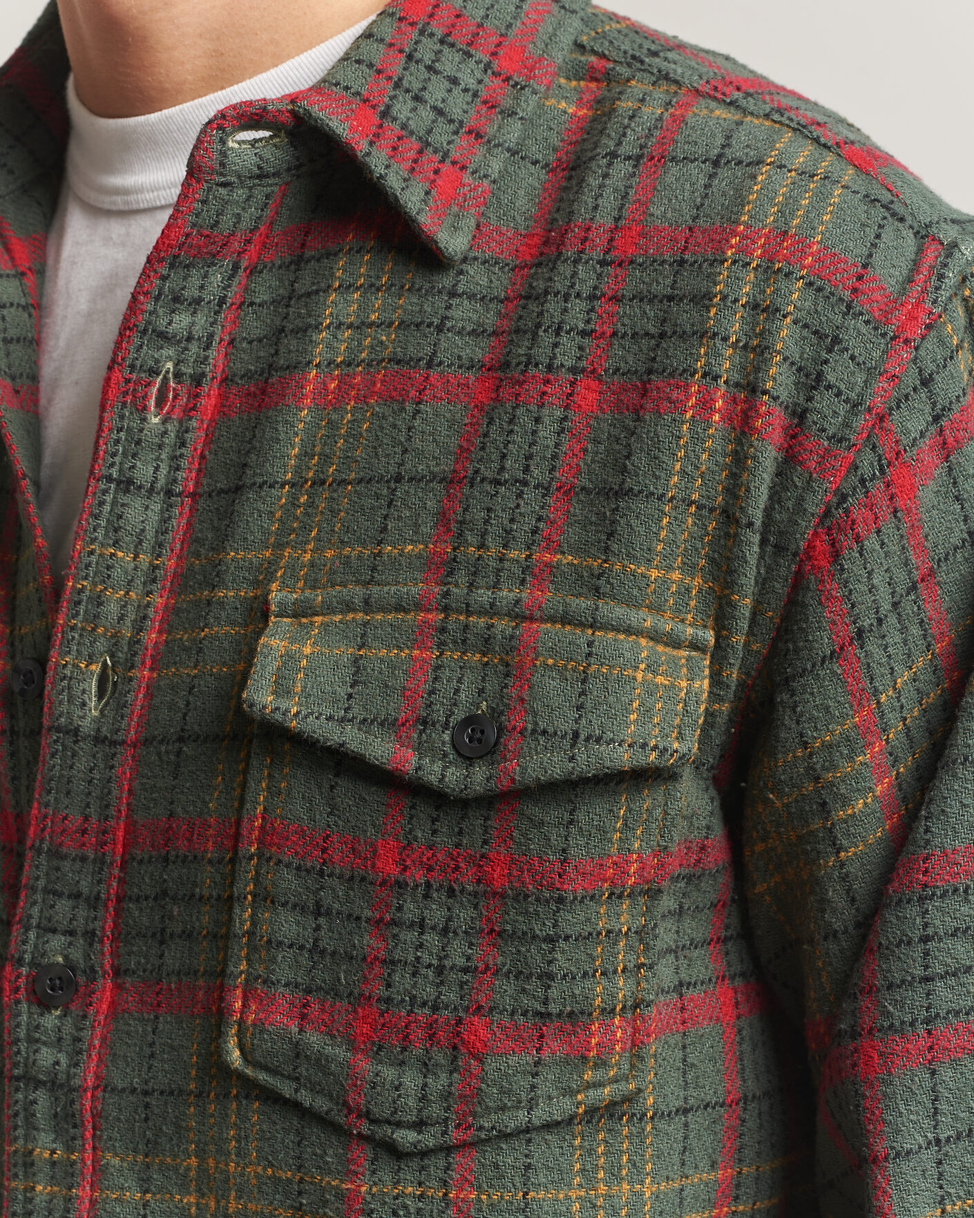 Heren | Overhemden | Pendleton | Big Pocket Shirt Green