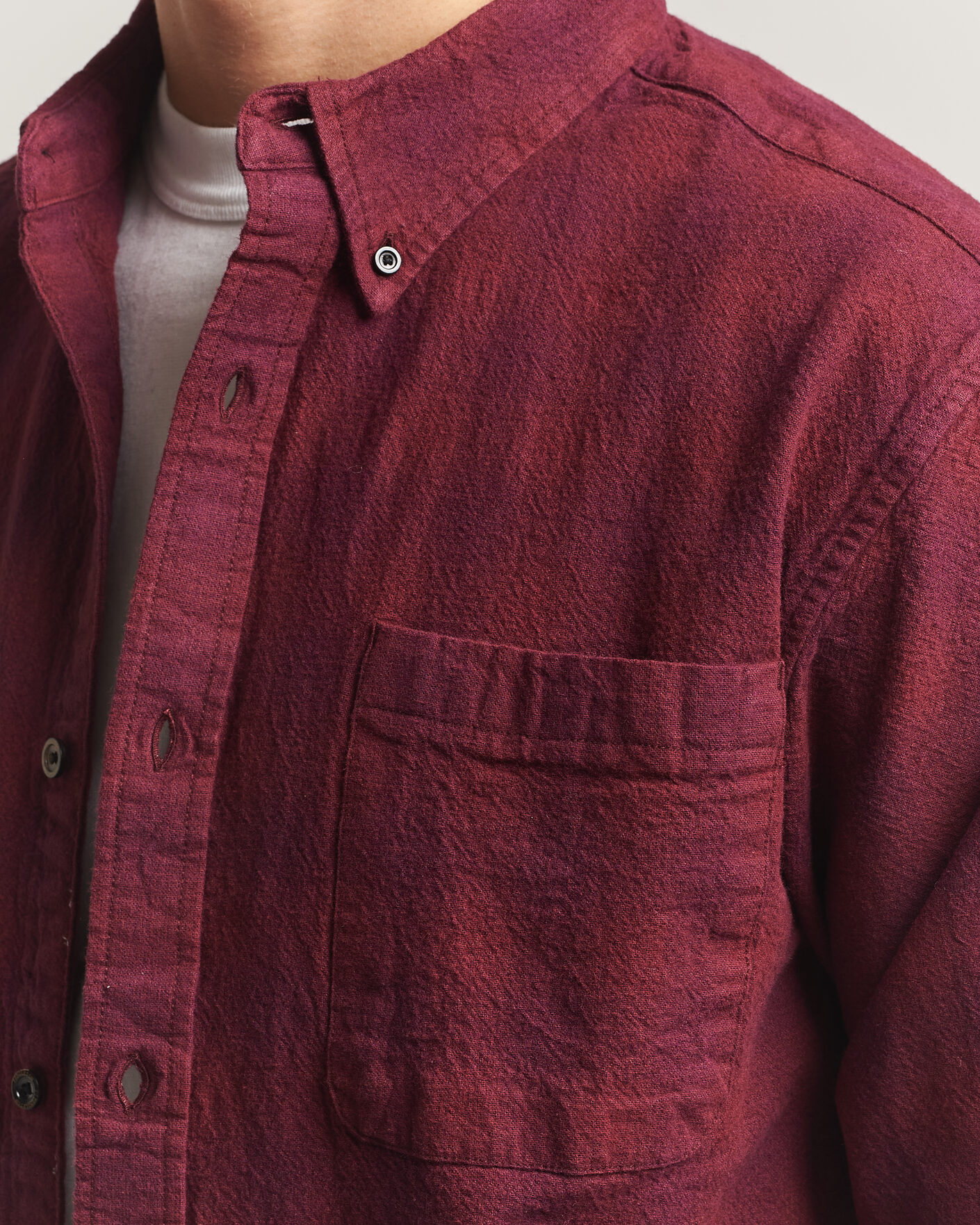 Heren | Overhemden | Pendleton | Flannel Button Down Shirt Maroon Plaid