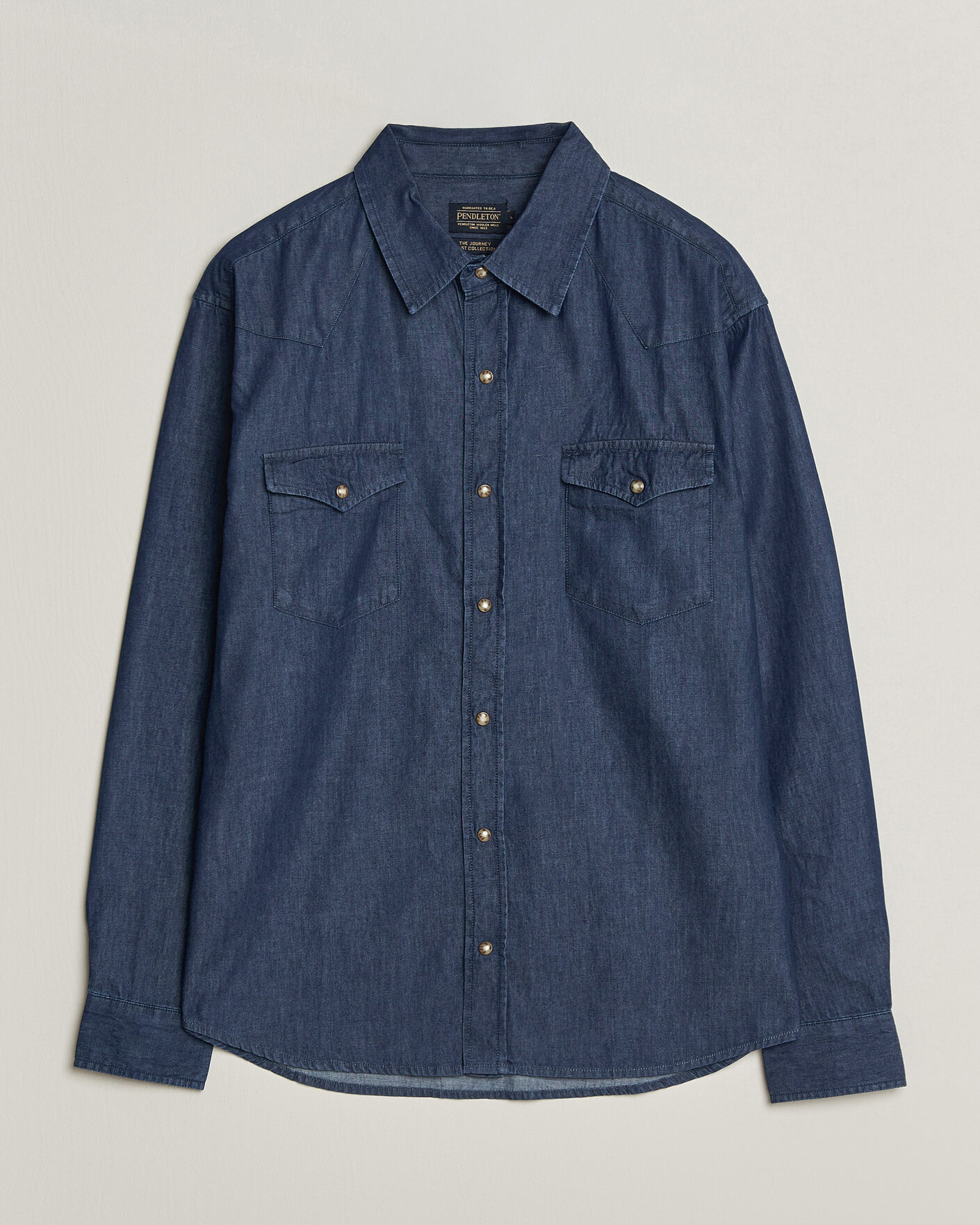 Heren | Overhemden | Pendleton | Chandler Western Shirt Indigo Chambray