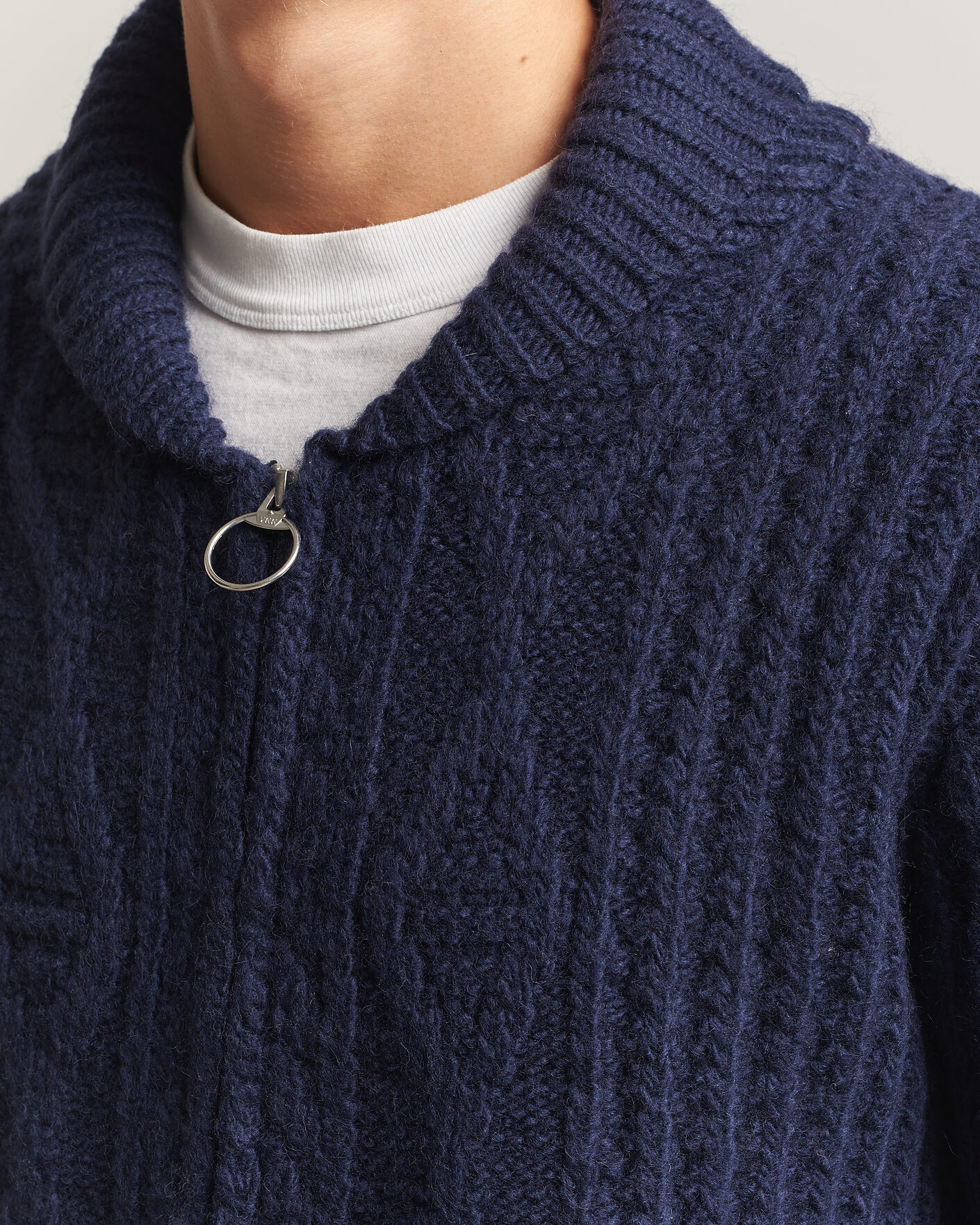 Heren | Truien | Pendleton | Hoop Zip Cardigan Navy