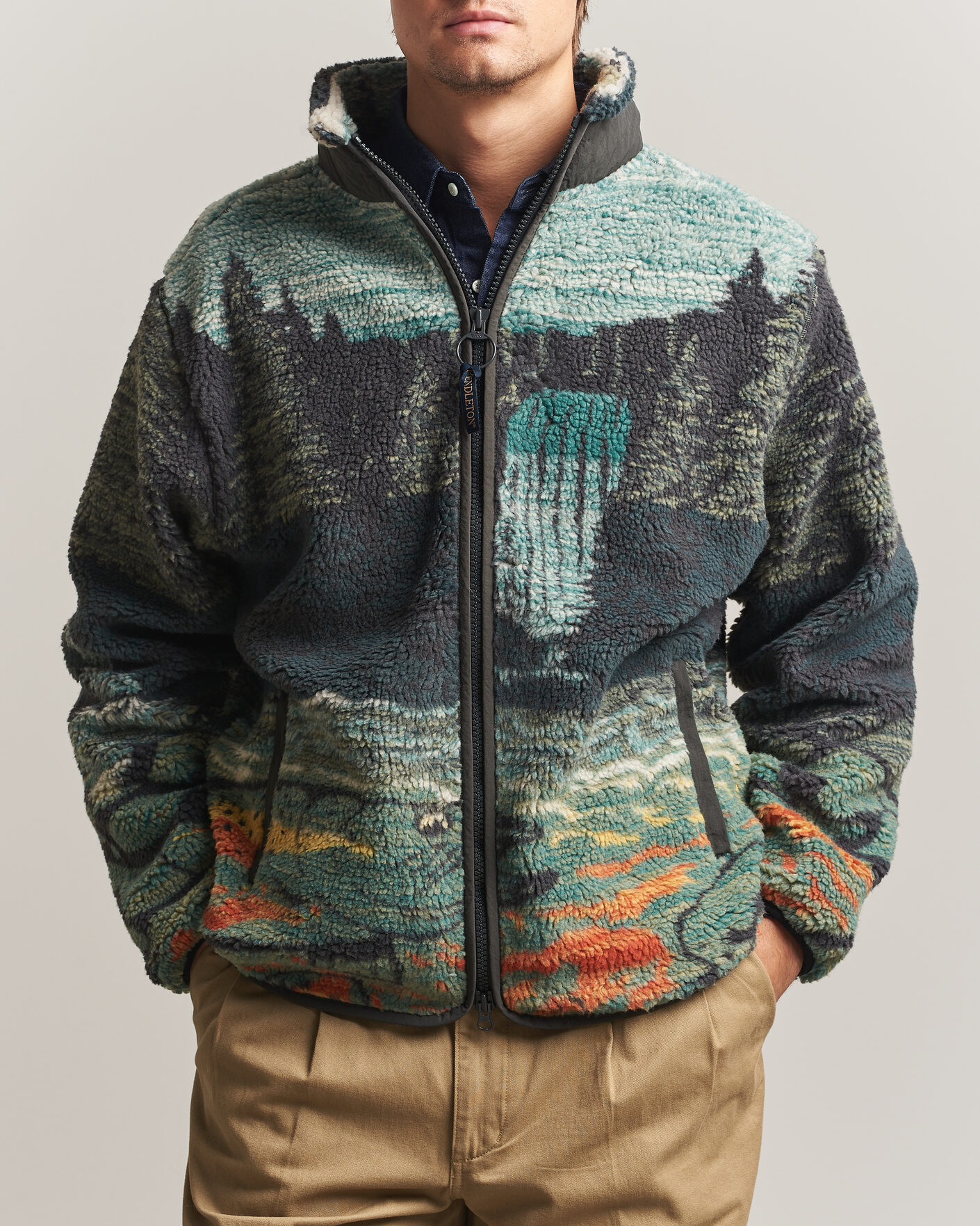 Heren | Truien | Pendleton | Jacquard Sherpa Fleece Salmon Falls