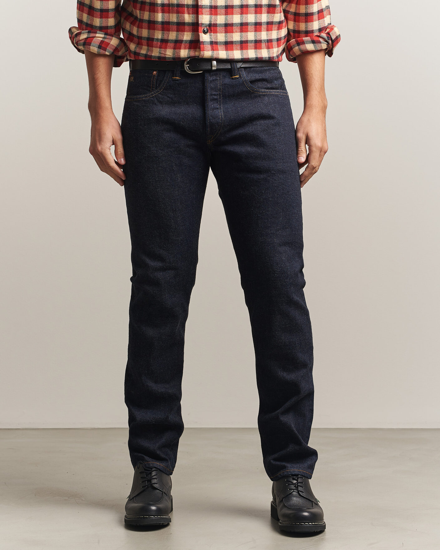 Heren | Jeans | RRL | Slim Fit Selvedge Jeans East/West Rinse
