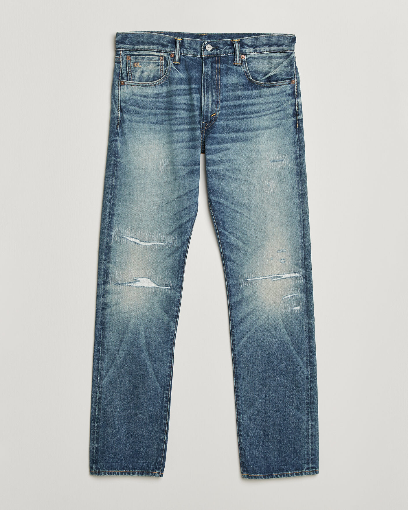 Heren | Jeans | RRL | Slim Fit Selvedge Jeans Clearford Wash