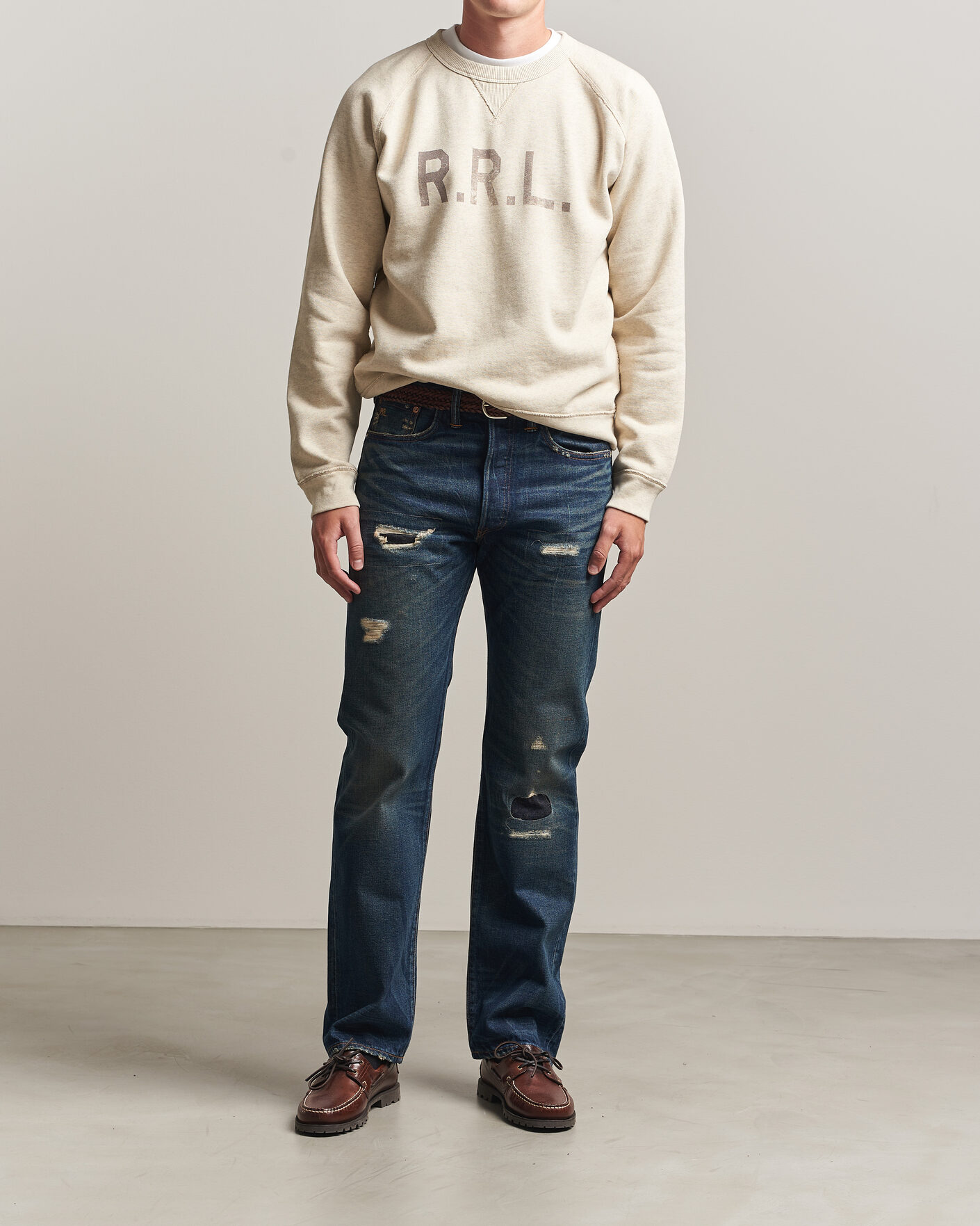 Heren | Jeans | RRL | Straight Leg Selvedge Jeans Hawley Wash