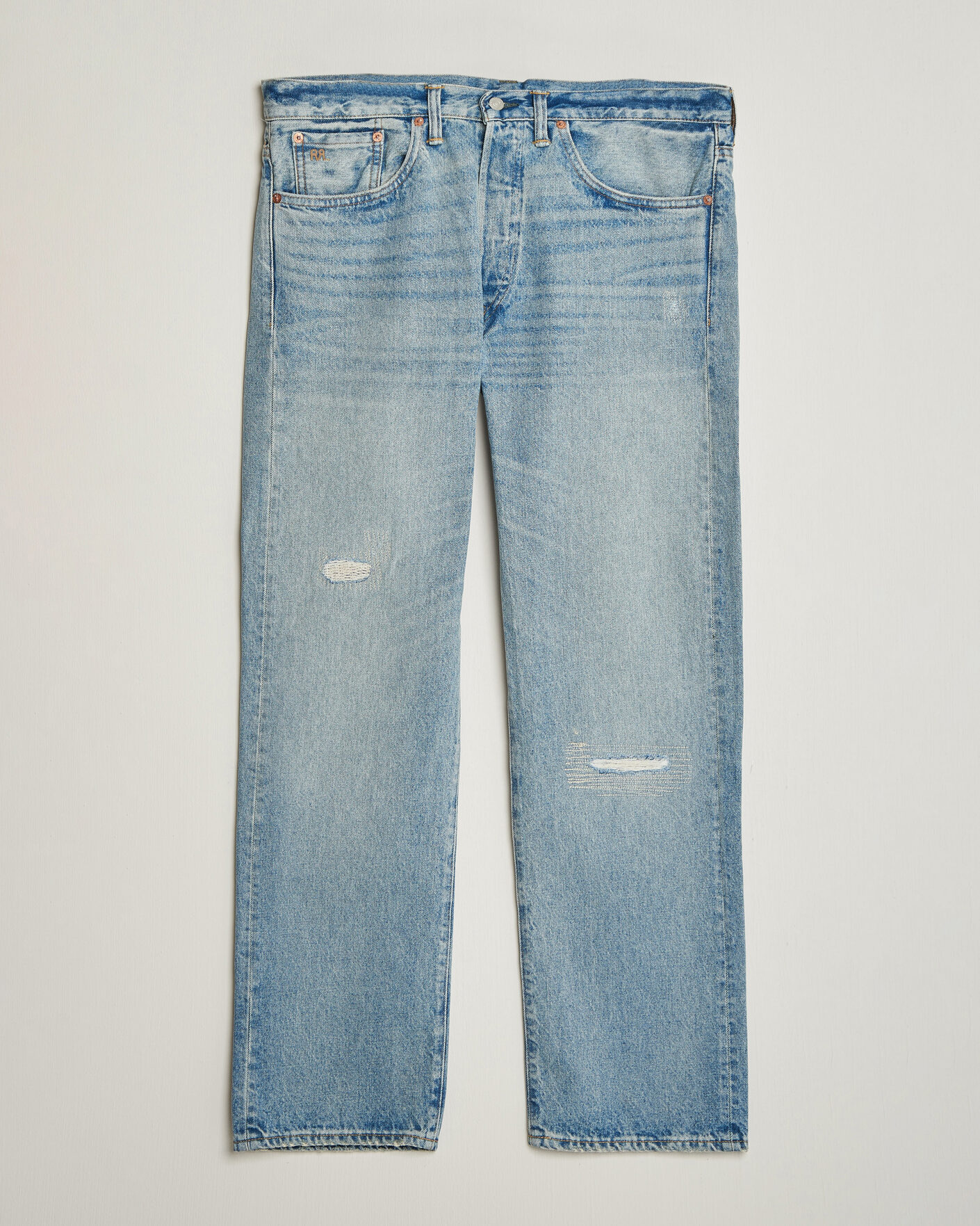 Heren | Jeans | RRL | Vintage Fit Distressed Jeans Bridgeview Wash