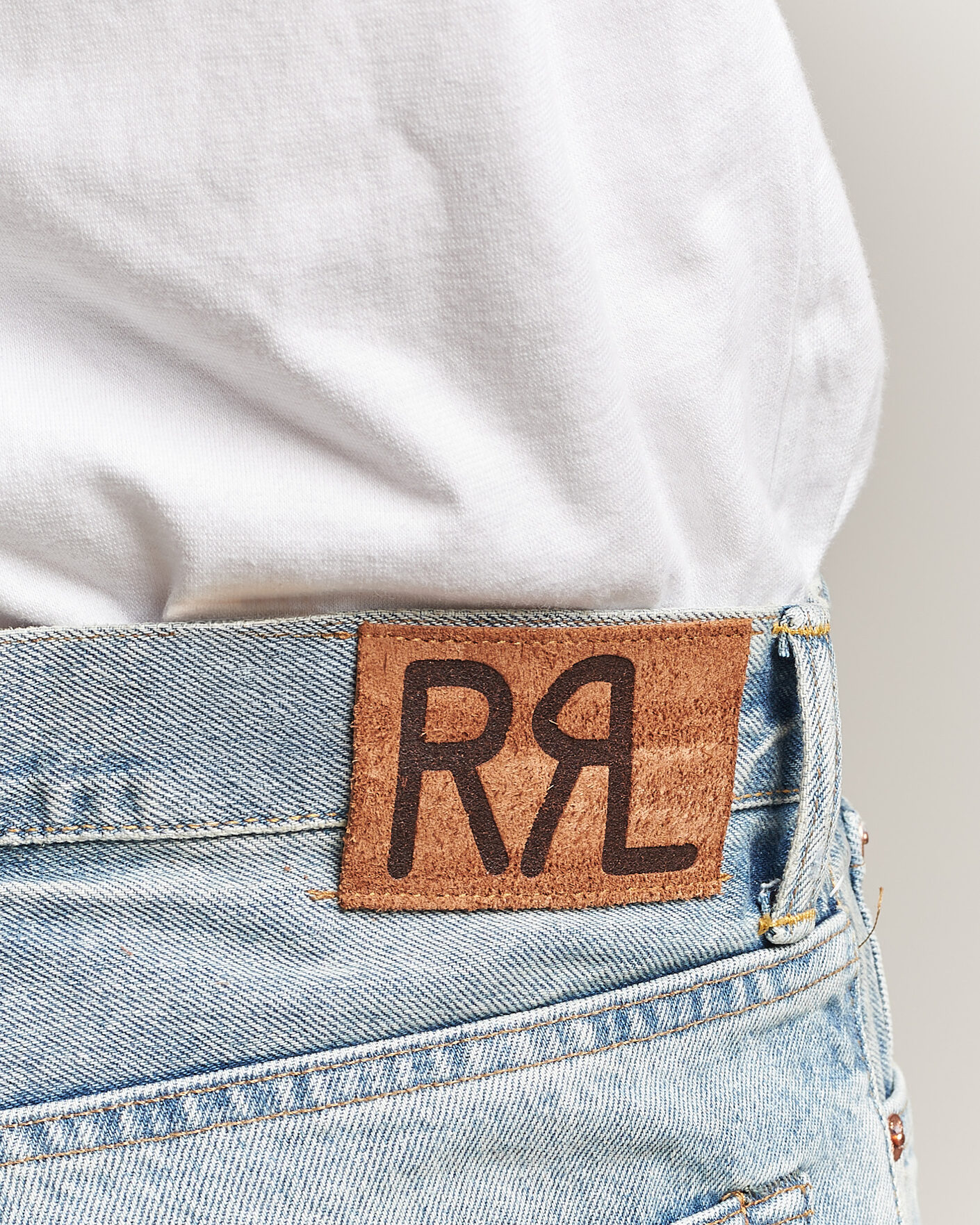 Heren | Jeans | RRL | Vintage Fit Distressed Jeans Bridgeview Wash