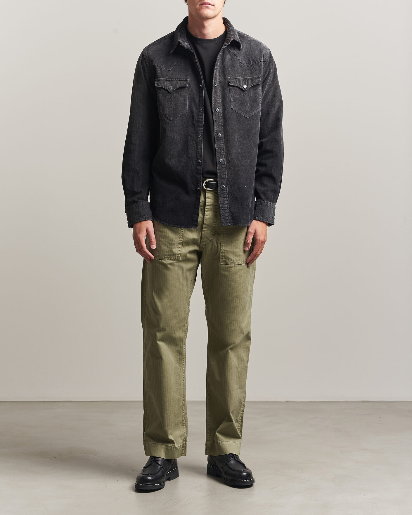 Heren | Overhemden | RRL | Buffalo Western Shirt Black