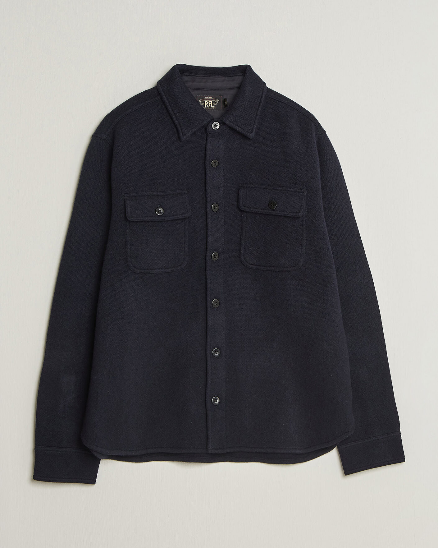 Heren | Overhemden | RRL | CPO Cardigan Shirt Navy