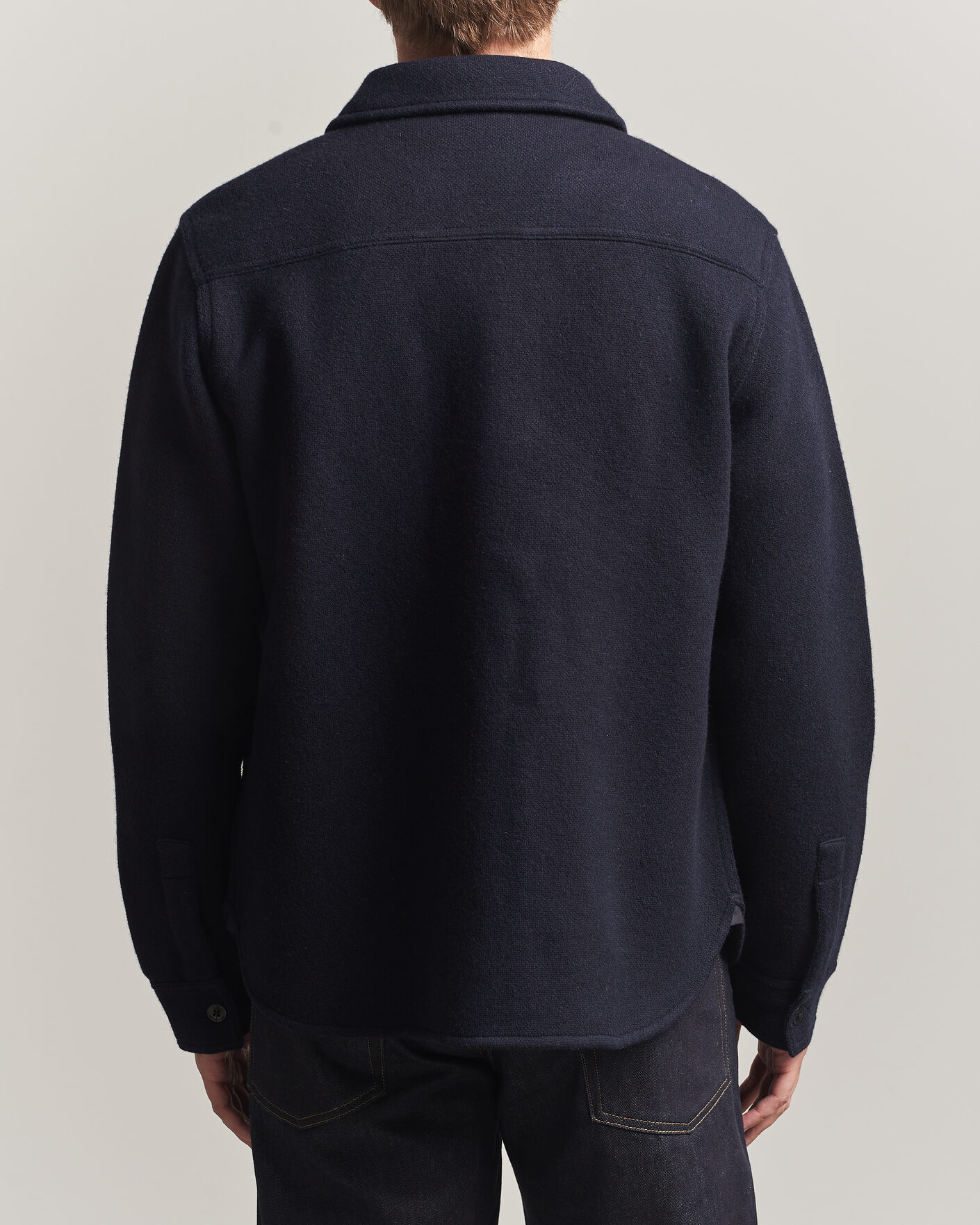 Heren | Overhemden | RRL | CPO Cardigan Shirt Navy