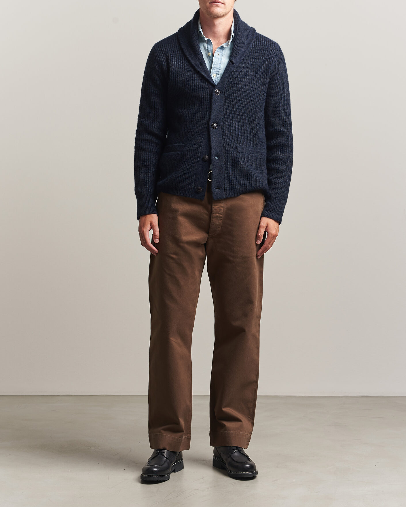 Heren | Truien | RRL | Cashmere Shawl Collar Cardigan Navy