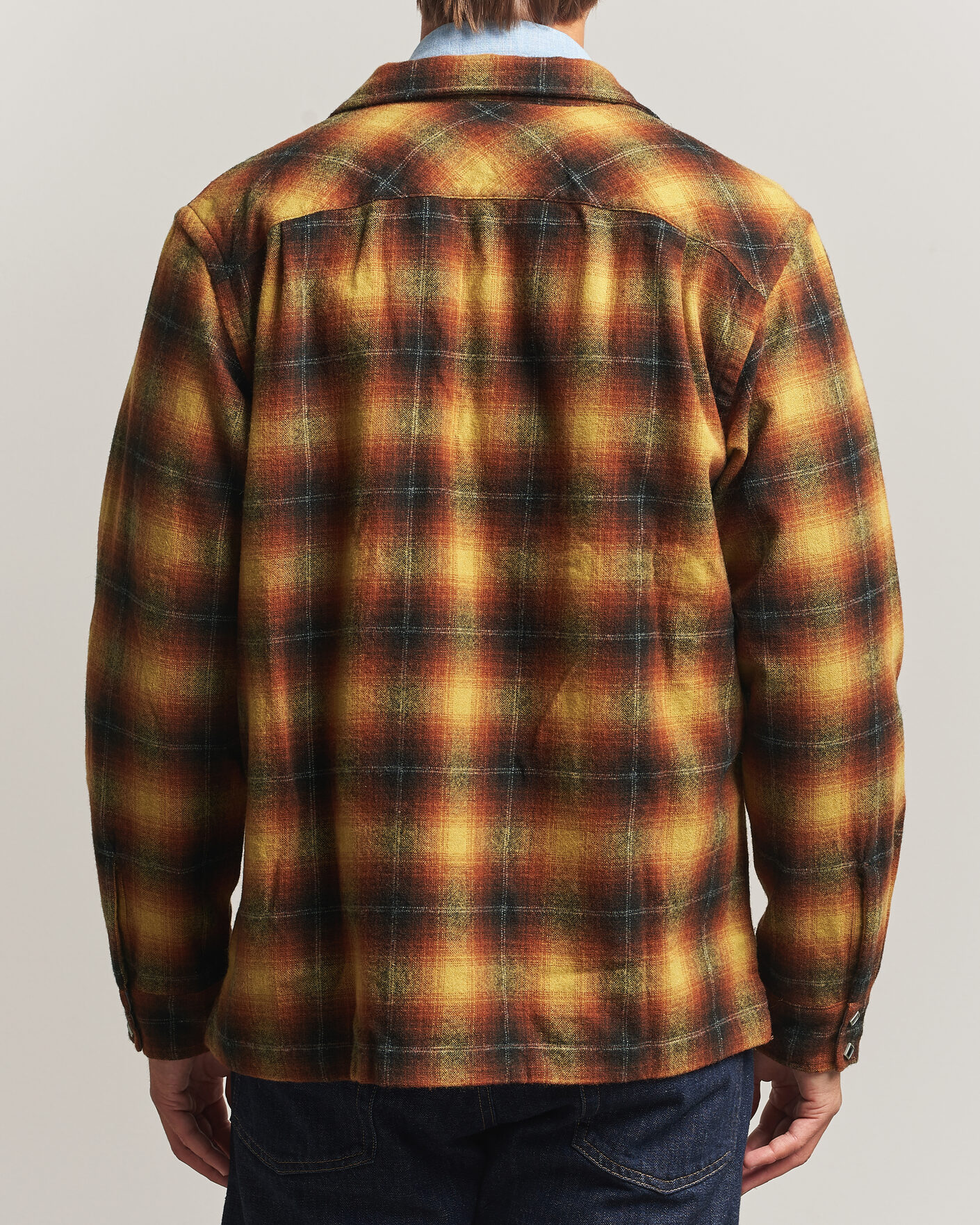 Heren | Overhemden | RRL | Jesse Plaid Camp Shirt Orange/Yellow