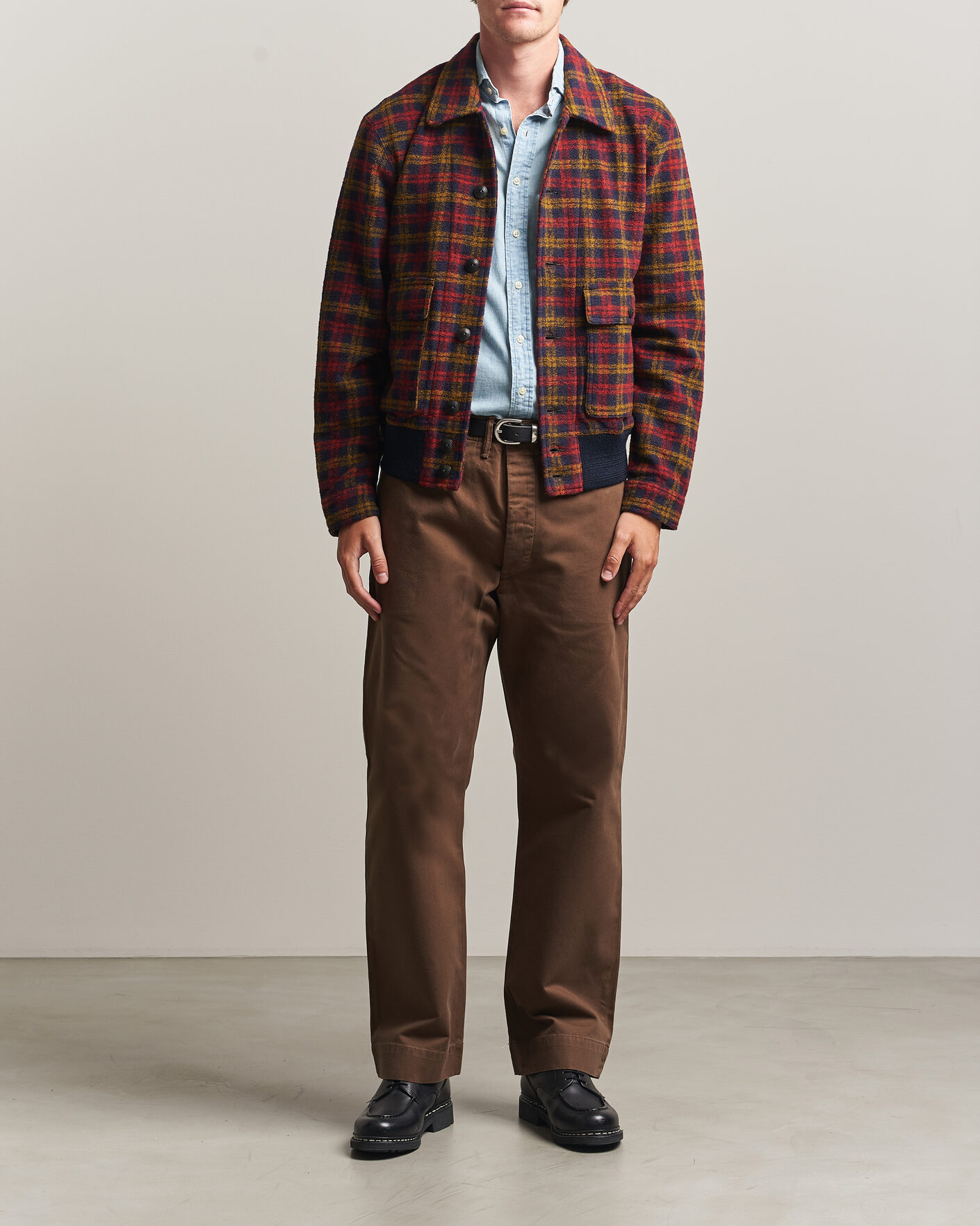 Heren | Jassen | RRL | Knit Bomber Jacket Red Multi