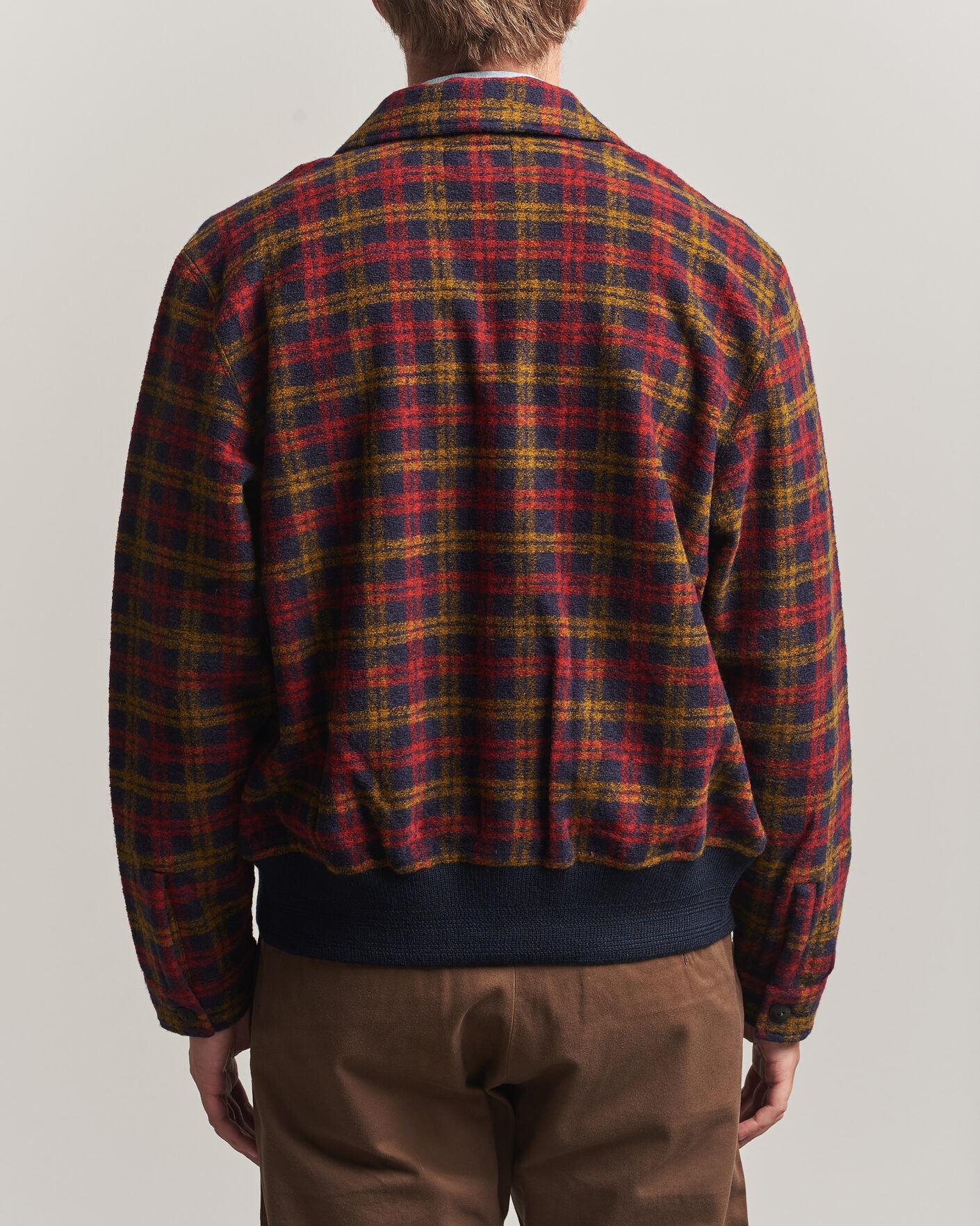 Heren | Jassen | RRL | Knit Bomber Jacket Red Multi