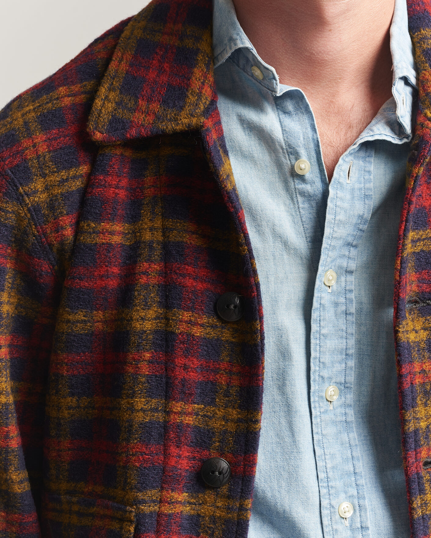 Heren | Jassen | RRL | Knit Bomber Jacket Red Multi