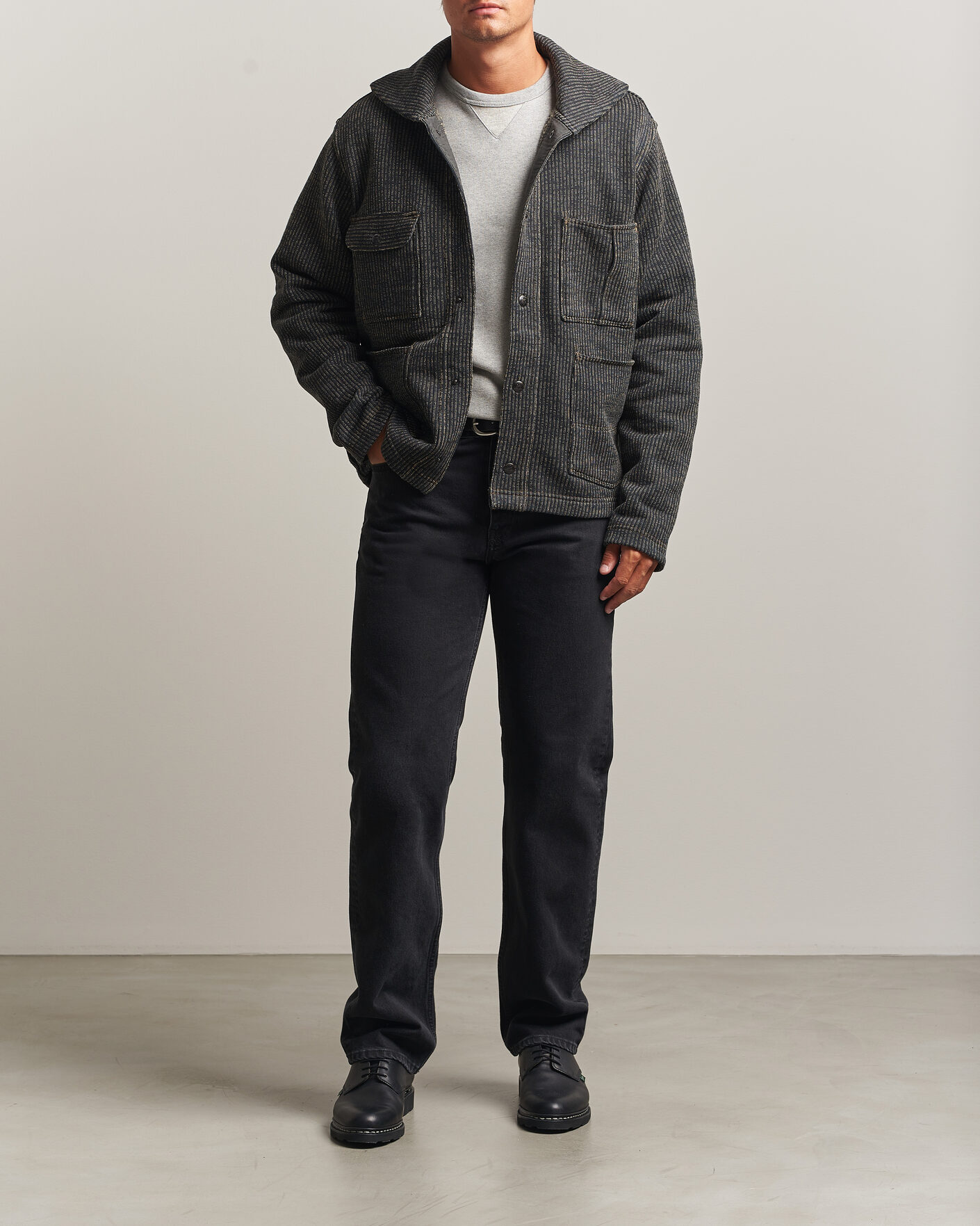 Heren | Truien | RRL | Charles Cardigan Jacket Charcoal