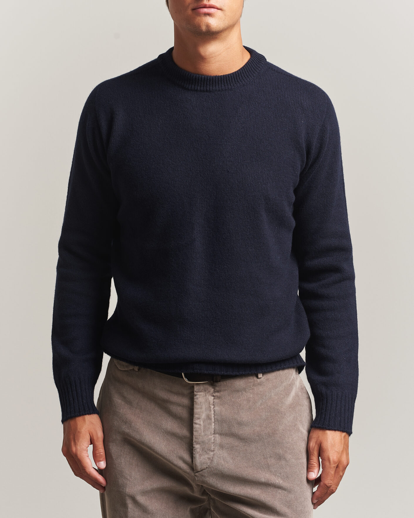 Heren | Truien | Altea | Wool/Cashmere Crew Neck Pullover Navy