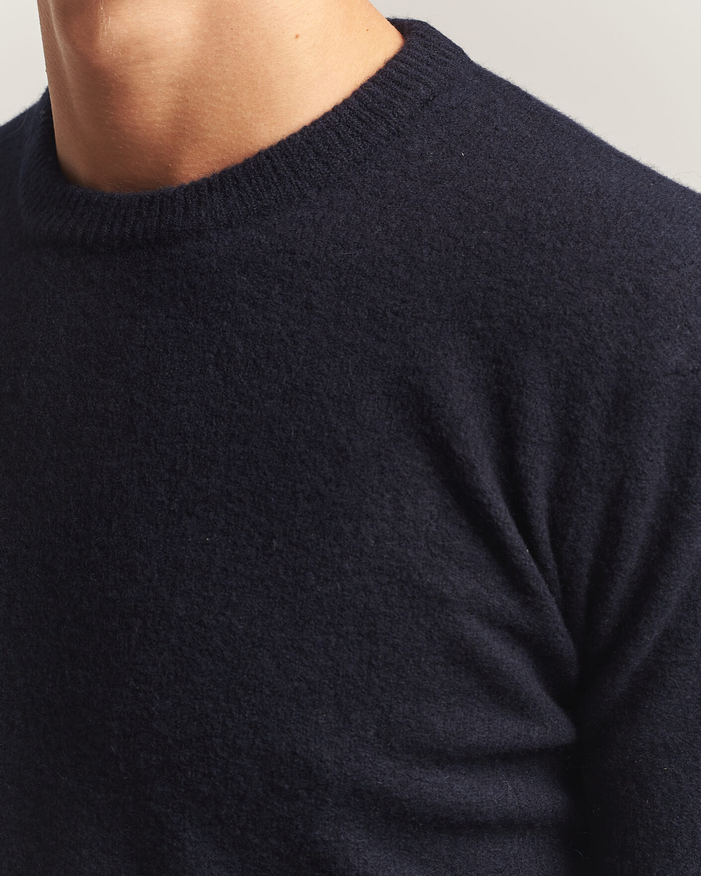 Heren | Truien | Altea | Cloud Cashmere Blend Sweater Navy