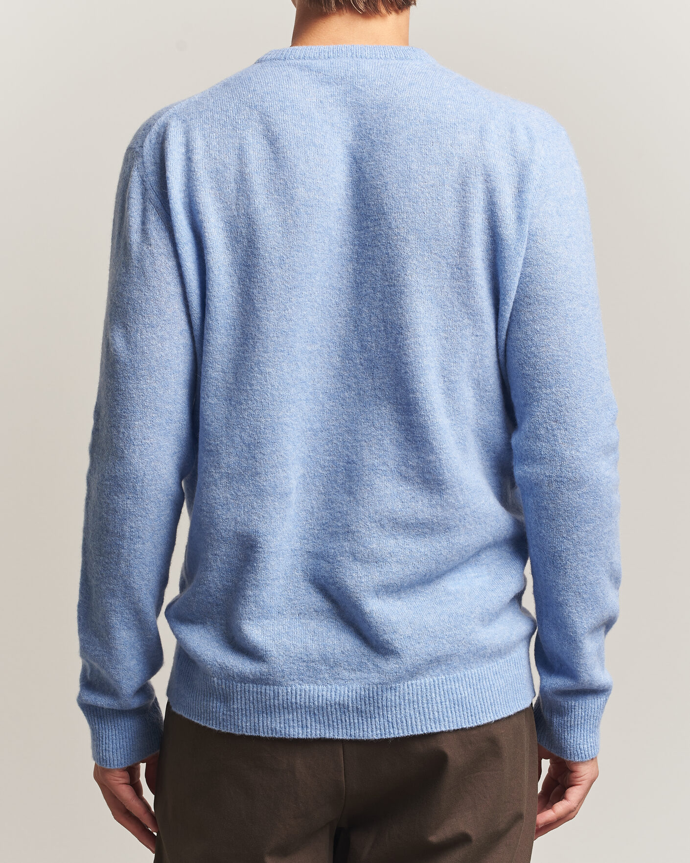Heren | Truien | Altea | Cloud Cashmere Blend Sweater Sky Blue