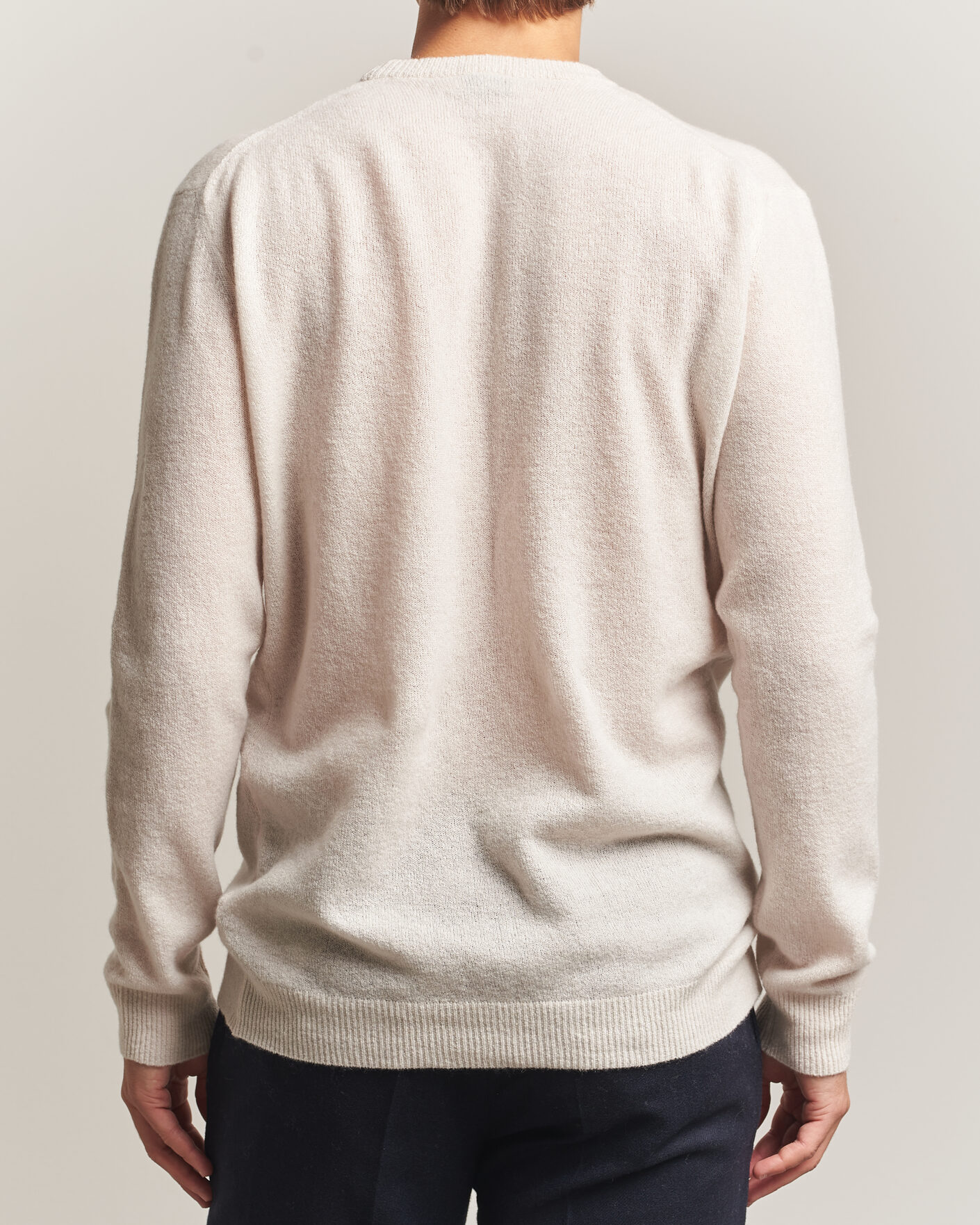 Heren | Truien | Altea | Cloud Cashmere Blend Sweater Latte