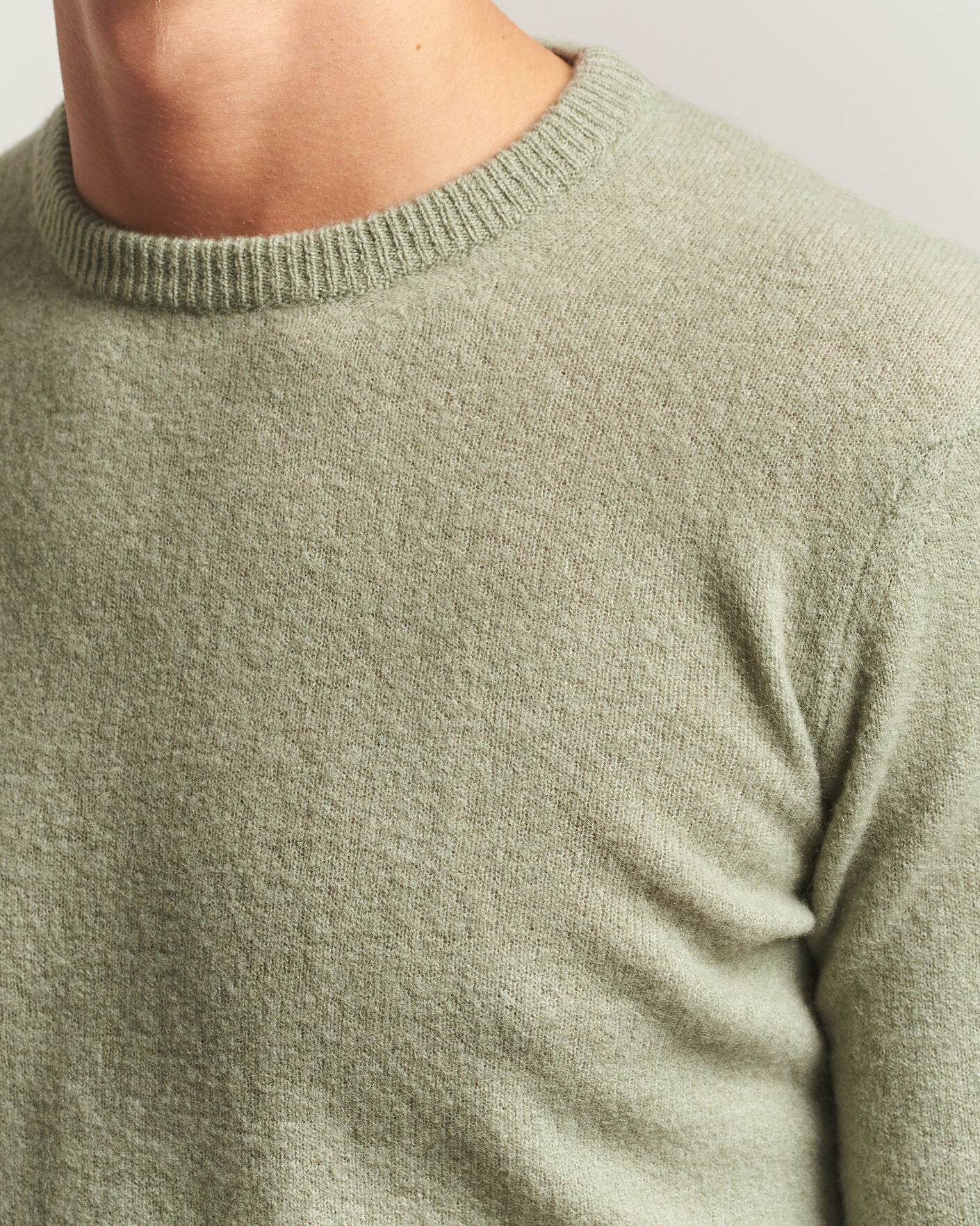 Heren | Truien | Altea | Cloud Cashmere Blend Sweater Mint Green