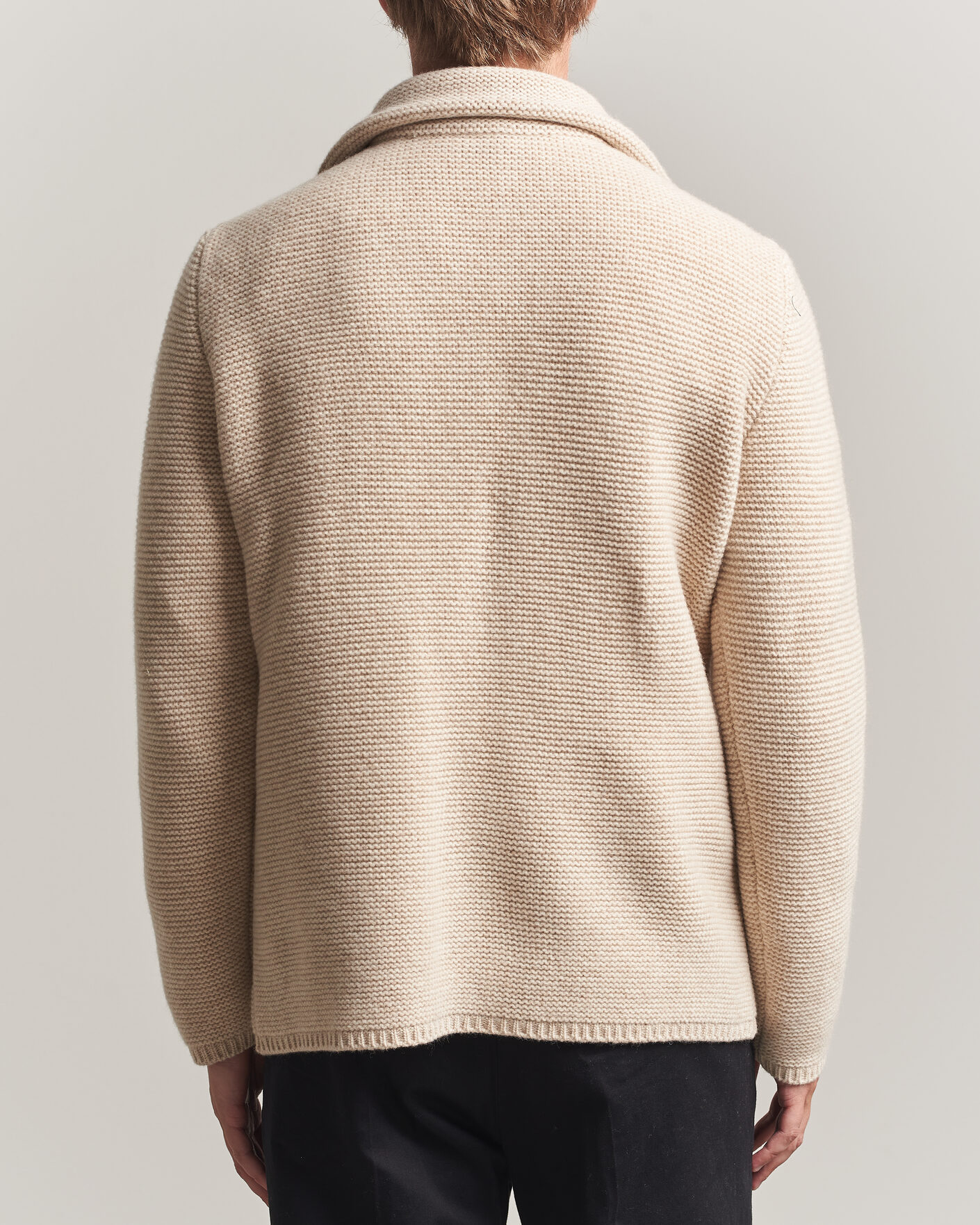 Heren | Truien | Altea | Wool Cardigan Jacket Beige