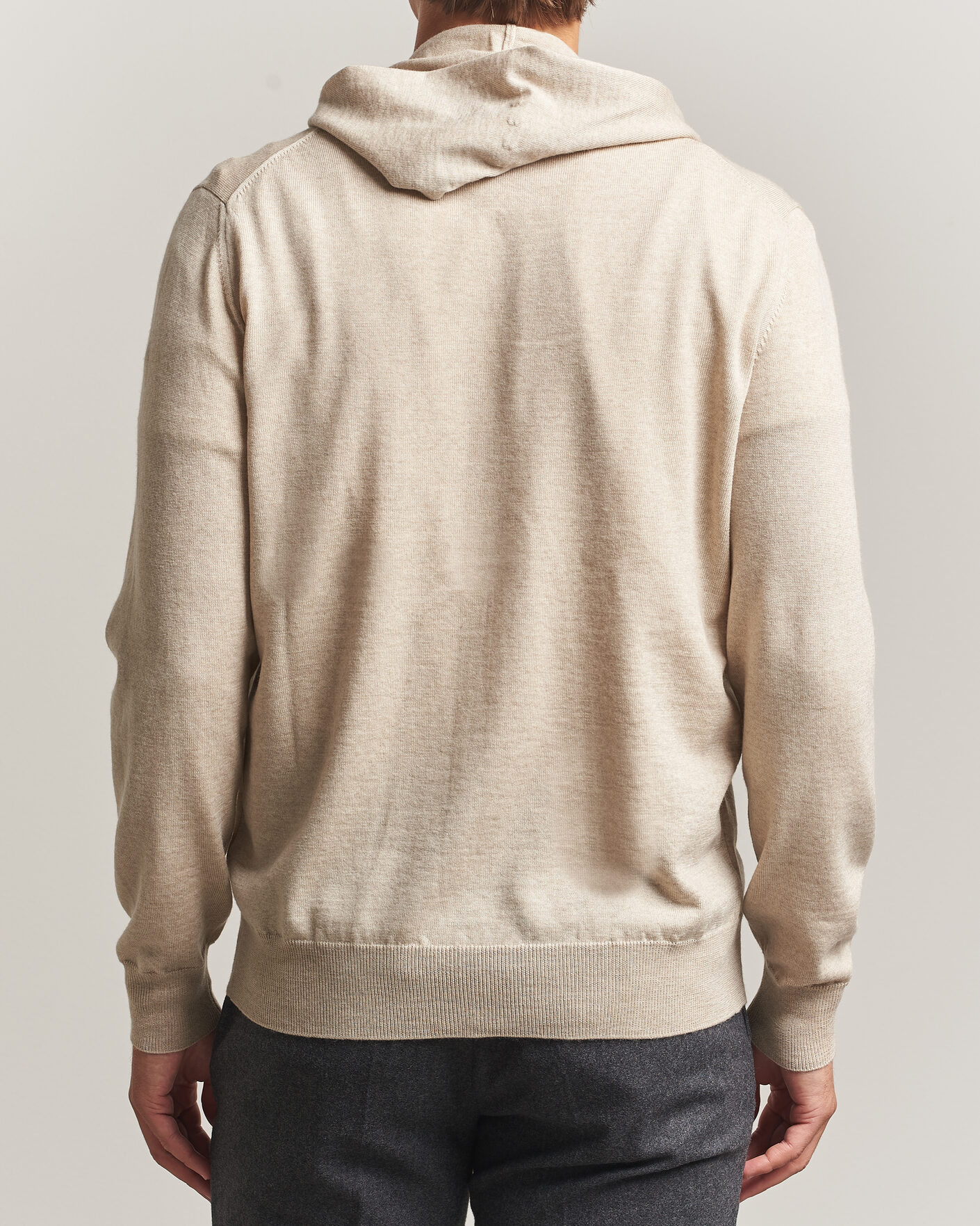 Heren | Truien | Altea | Merino Wool Cardigan Beige