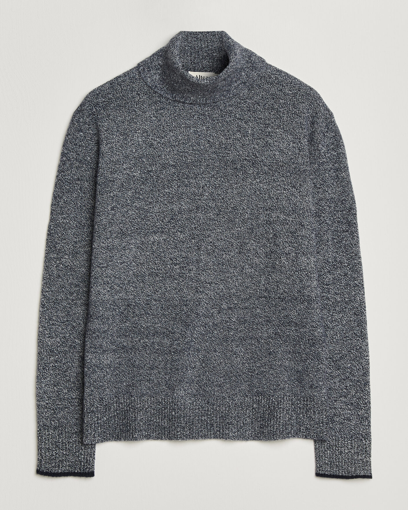 Heren | Truien | Altea | Cloud Cashmere Blend Rollneck Navy Melange