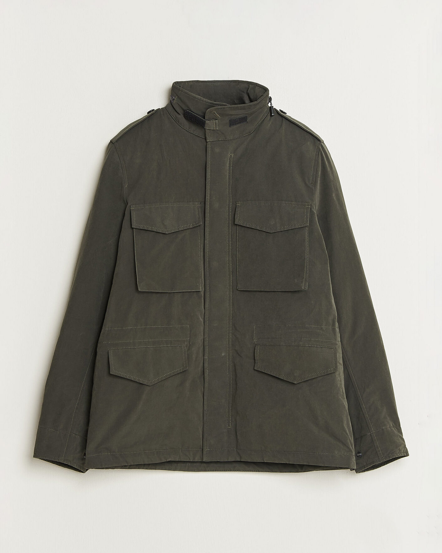 Heren | Jassen | Aspesi | Lined Cotton Field Jacket Grey