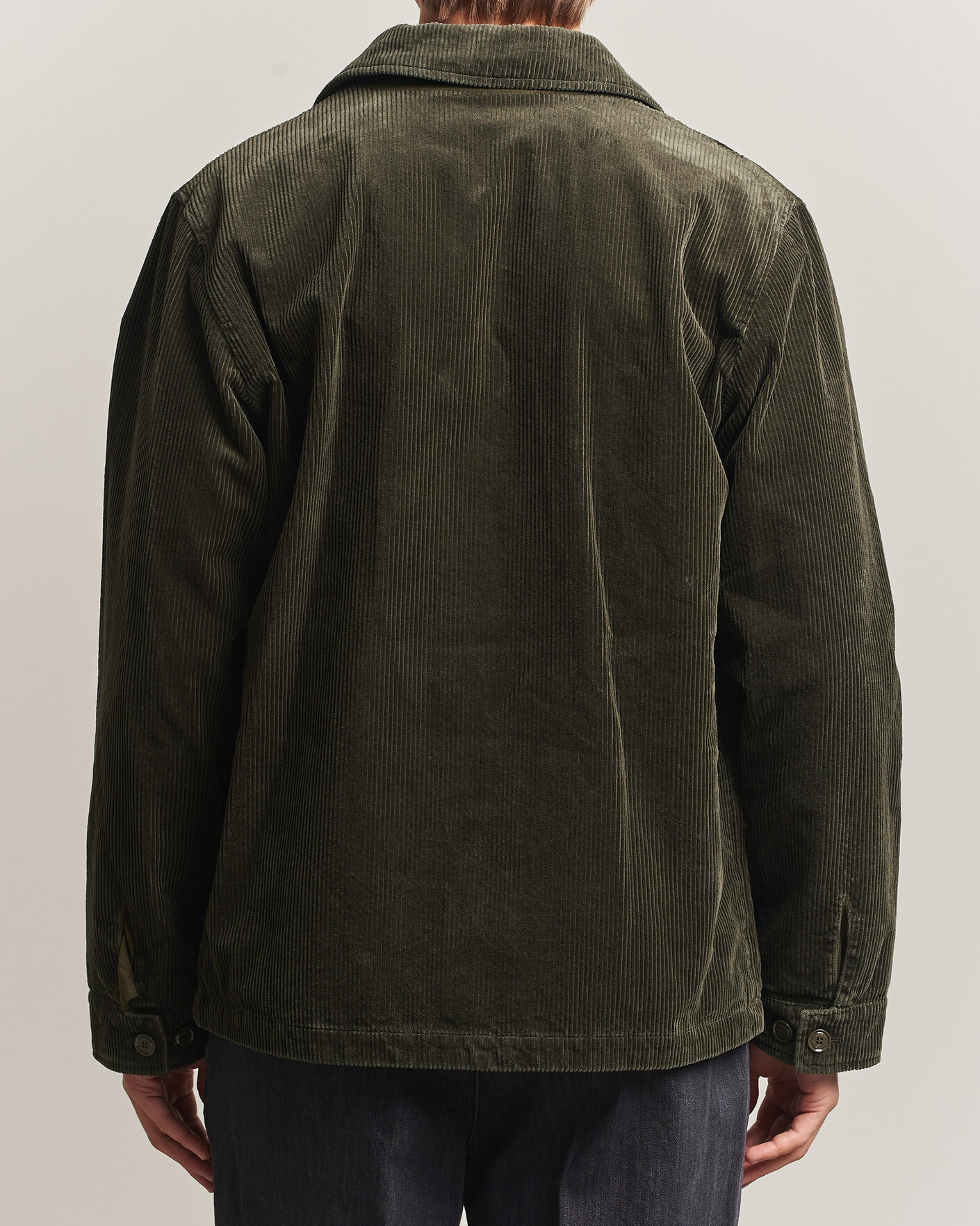 Heren | Jassen | Aspesi | Tigre Corduroy Shirt Jacket Military