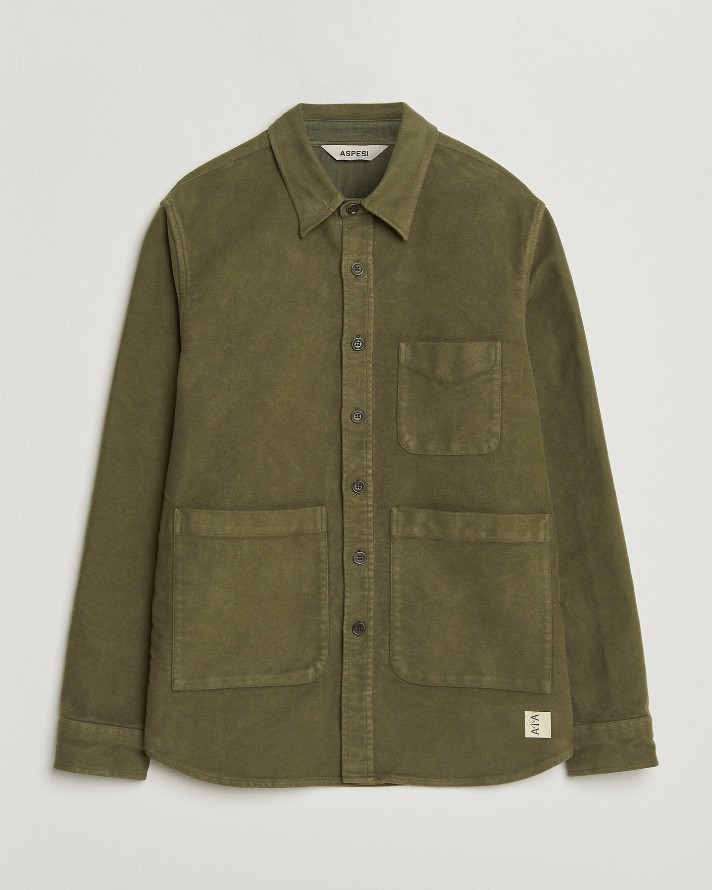 Heren | Overhemden | Aspesi | Moleskine Utility Shirt Military